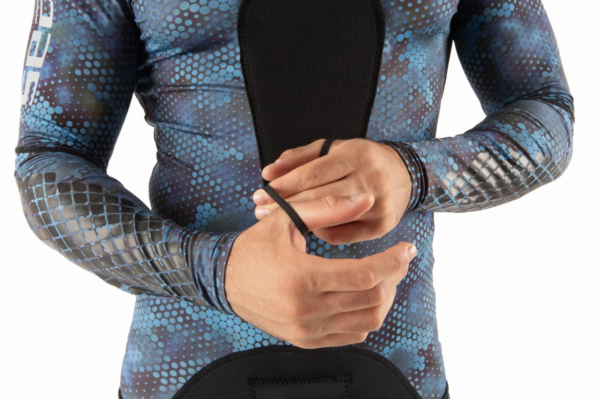 SEAC Blue Moon Rash Guard Pesca Subacquea Apnea Due Pezzi Blu Camouflage