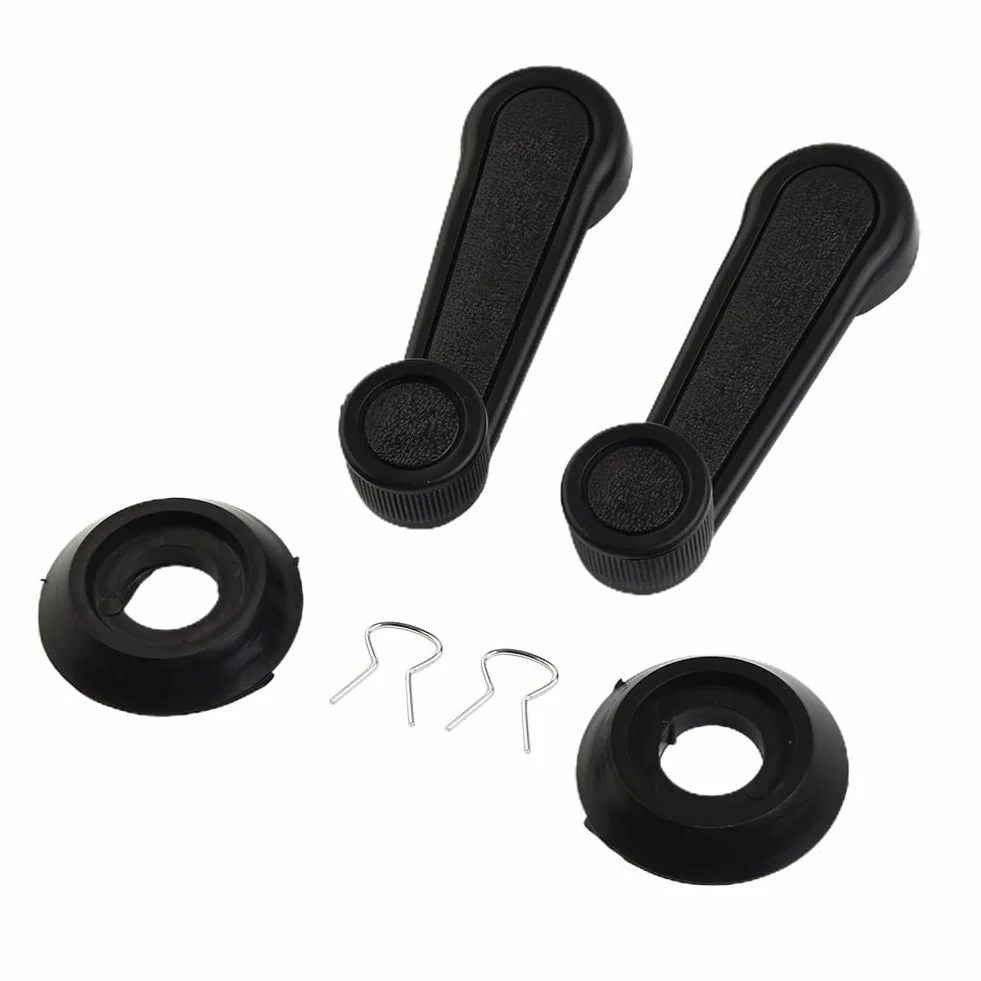 Set di Sostituzione 2 Pezzi Maniglie per Manovella della Porta dell'Auto per Alzacristalli Manuali, Accessori Adatti alla Maggior Parte dei Modelli di Veicoli