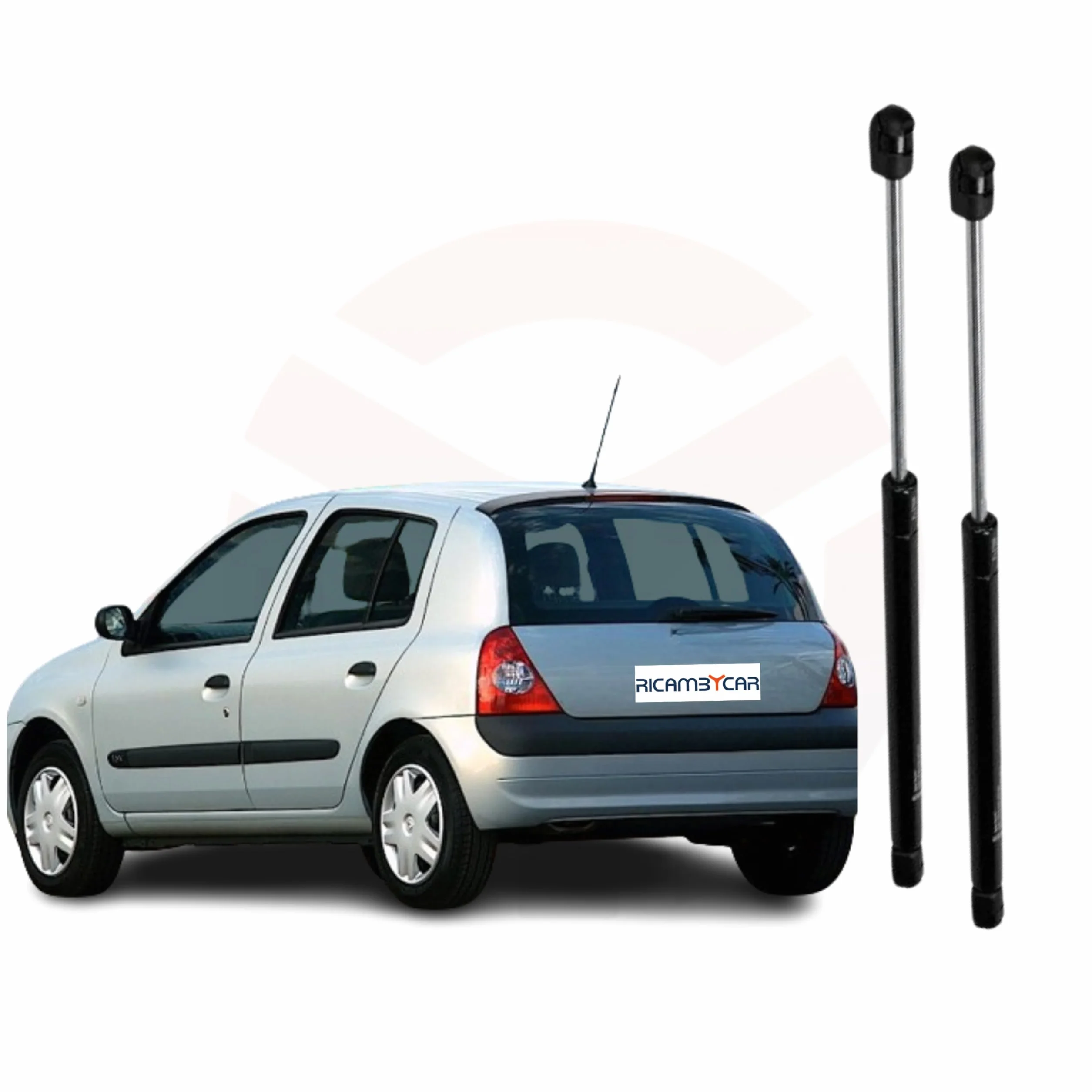 Coppia Molle a Gas Portellone Posteriore Compatibile con Renault CLIO 1998 > 2005