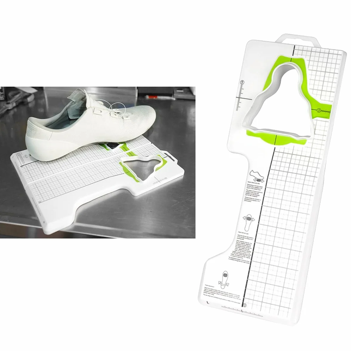 Strumento di regolazione tacchette pedali griglia precisione SPD SL mountain bike ciclismo strada