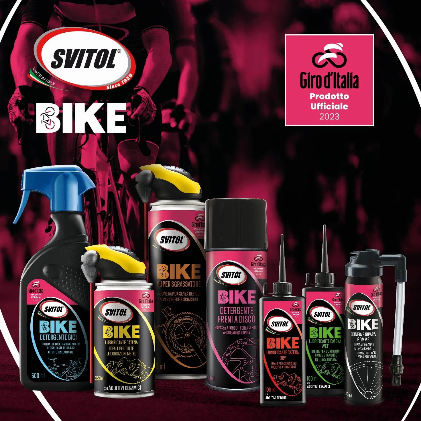 SVITOL Lubrificante Catena Wet 100 ml Speciale Giro d'Italia