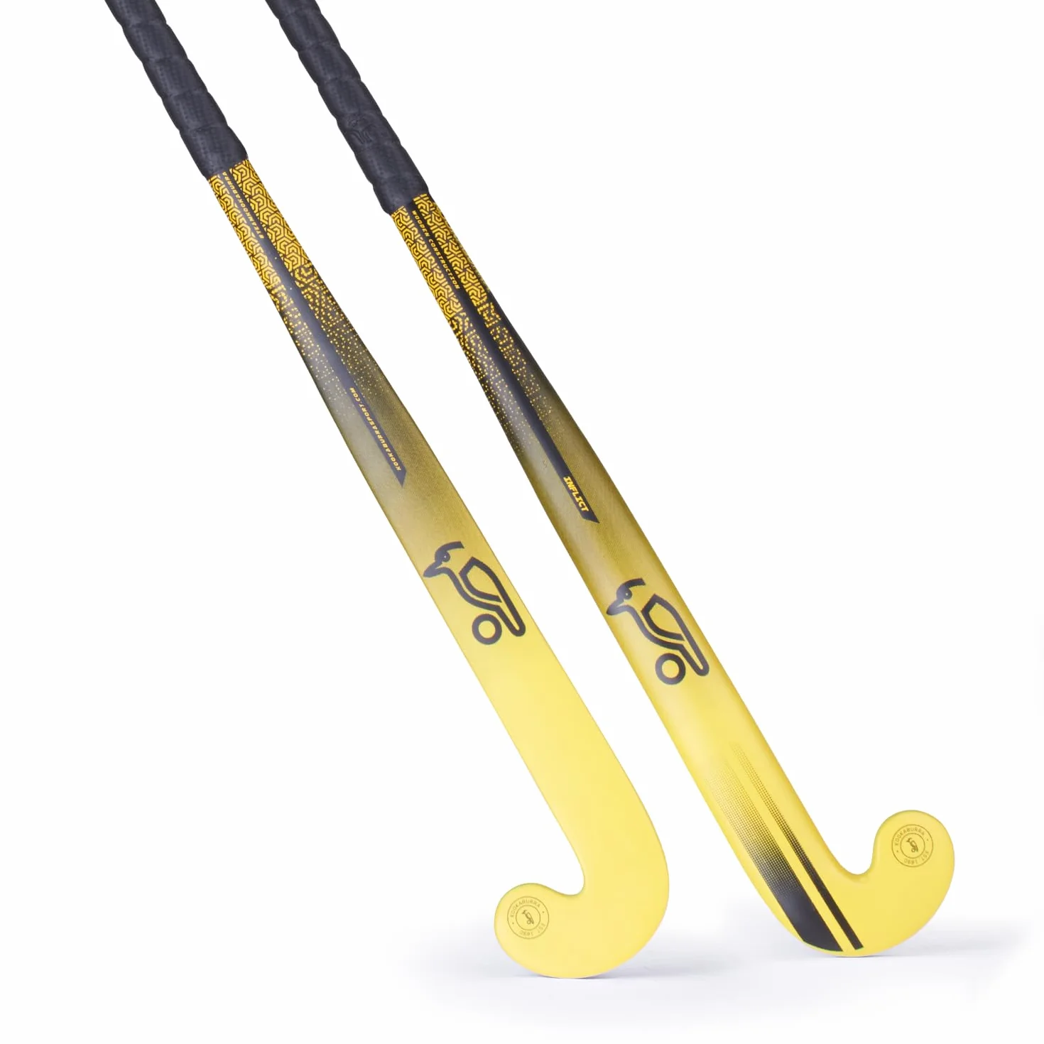 KOOKABURRA Inflict Indoor Hockey Stick, Giallo, 37.5", Light