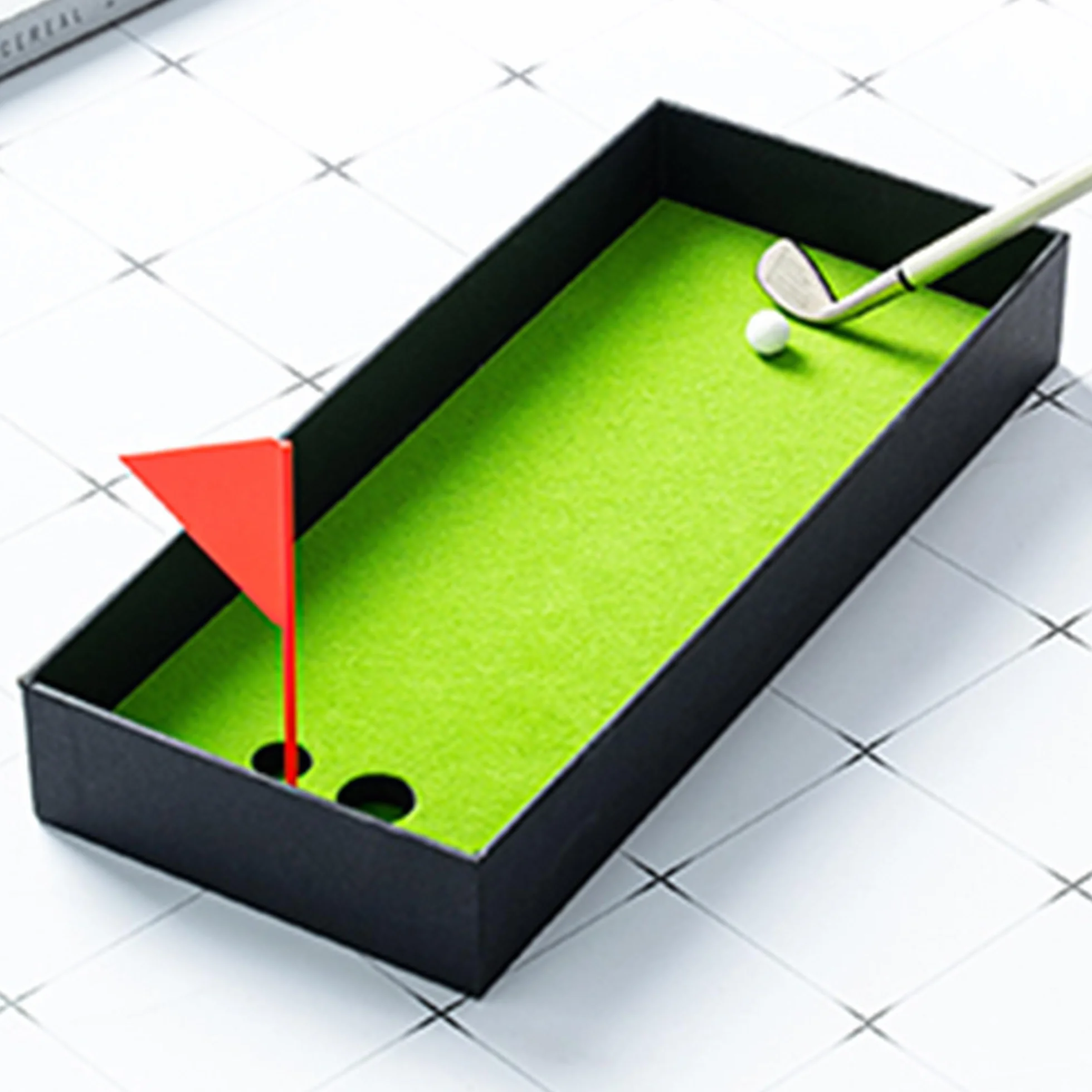 Mini Set di Penne da Golf con Bandiera a Palline, Mazze Golf Decorazioni Cancelleria