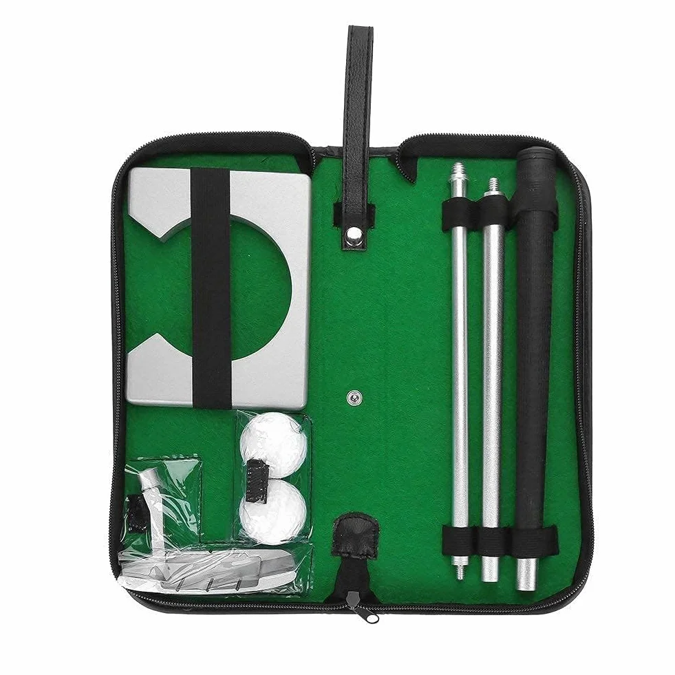 Golf Putting Cup Putter Set con Palline e Borsa, Attrezzatura da Allenamento da Golf