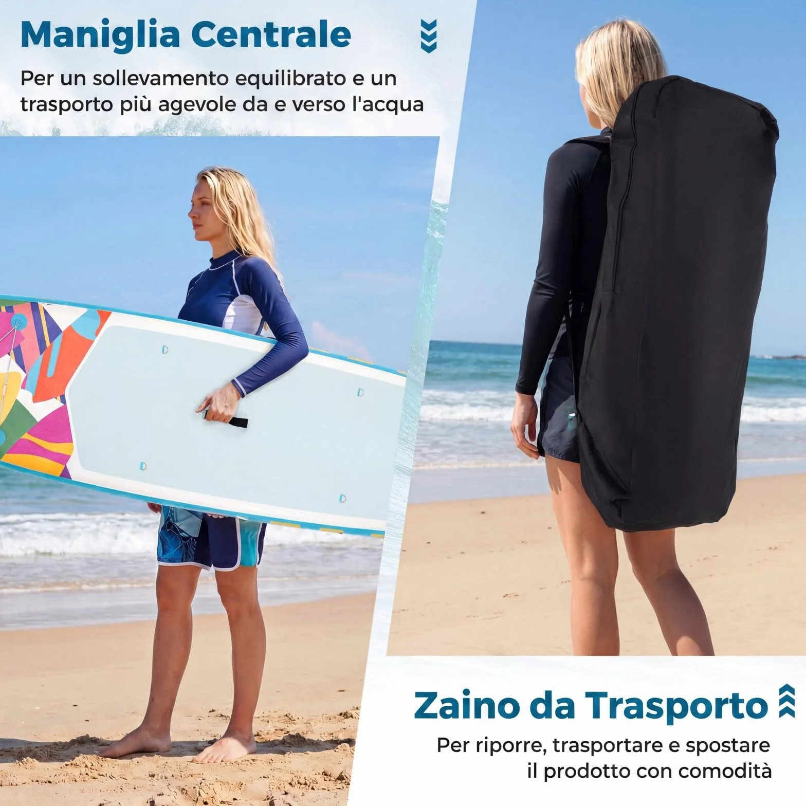 COSTWAY SUP Stand up Paddle Tavola Gonfiabile 336x77x16 cm Portata 160 kg con Pompa Pagaia Alluminio Guinzaglio Borsa