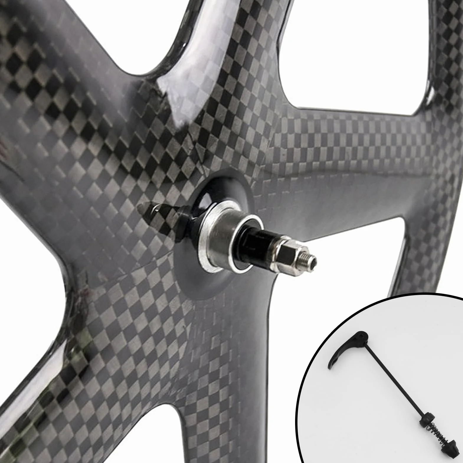 Set 2 tenditori a sgancio rapido per bicicletta MTB anteriore posteriore