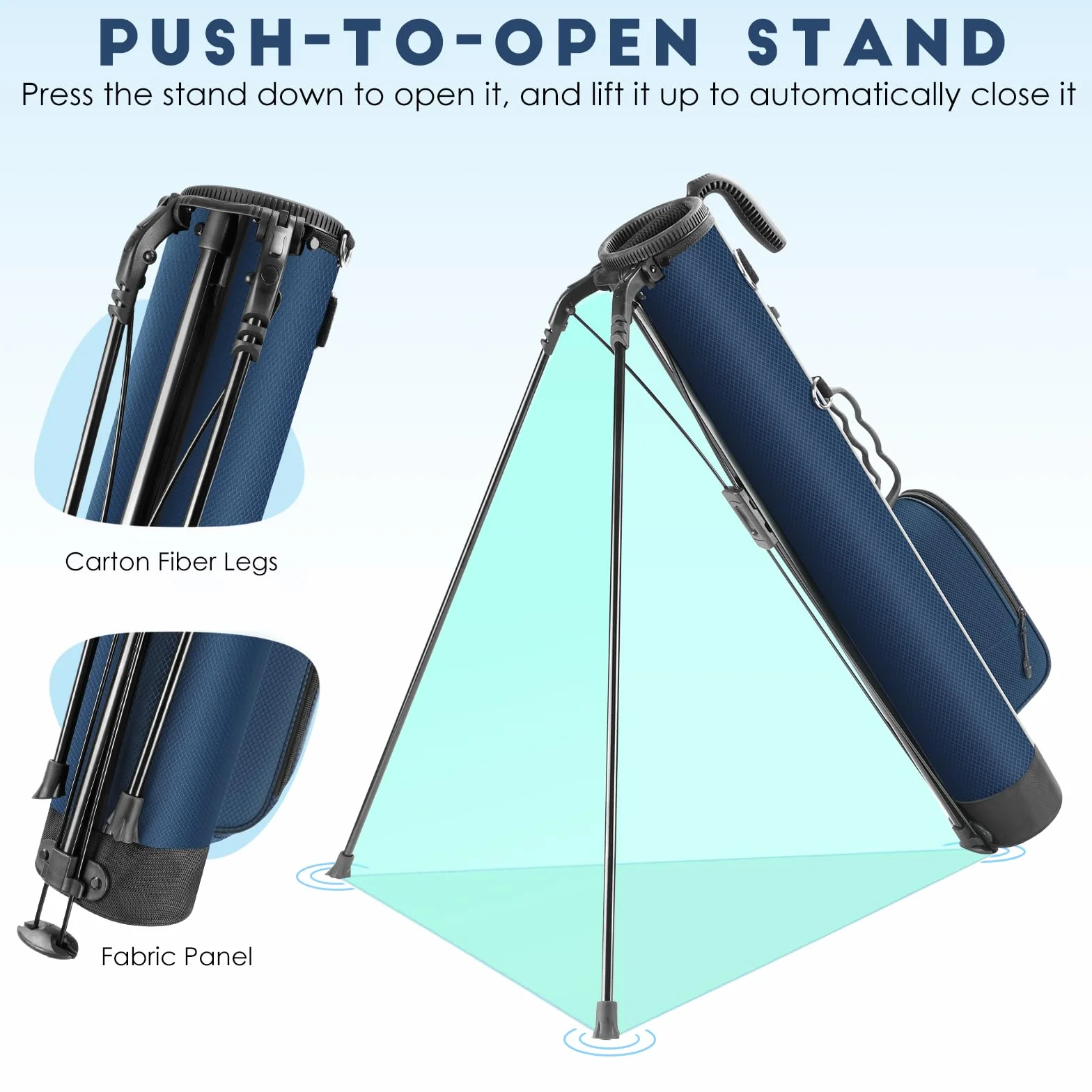 Findway Borsa Leggera da Golf con Tracolla 31,5 Pollici