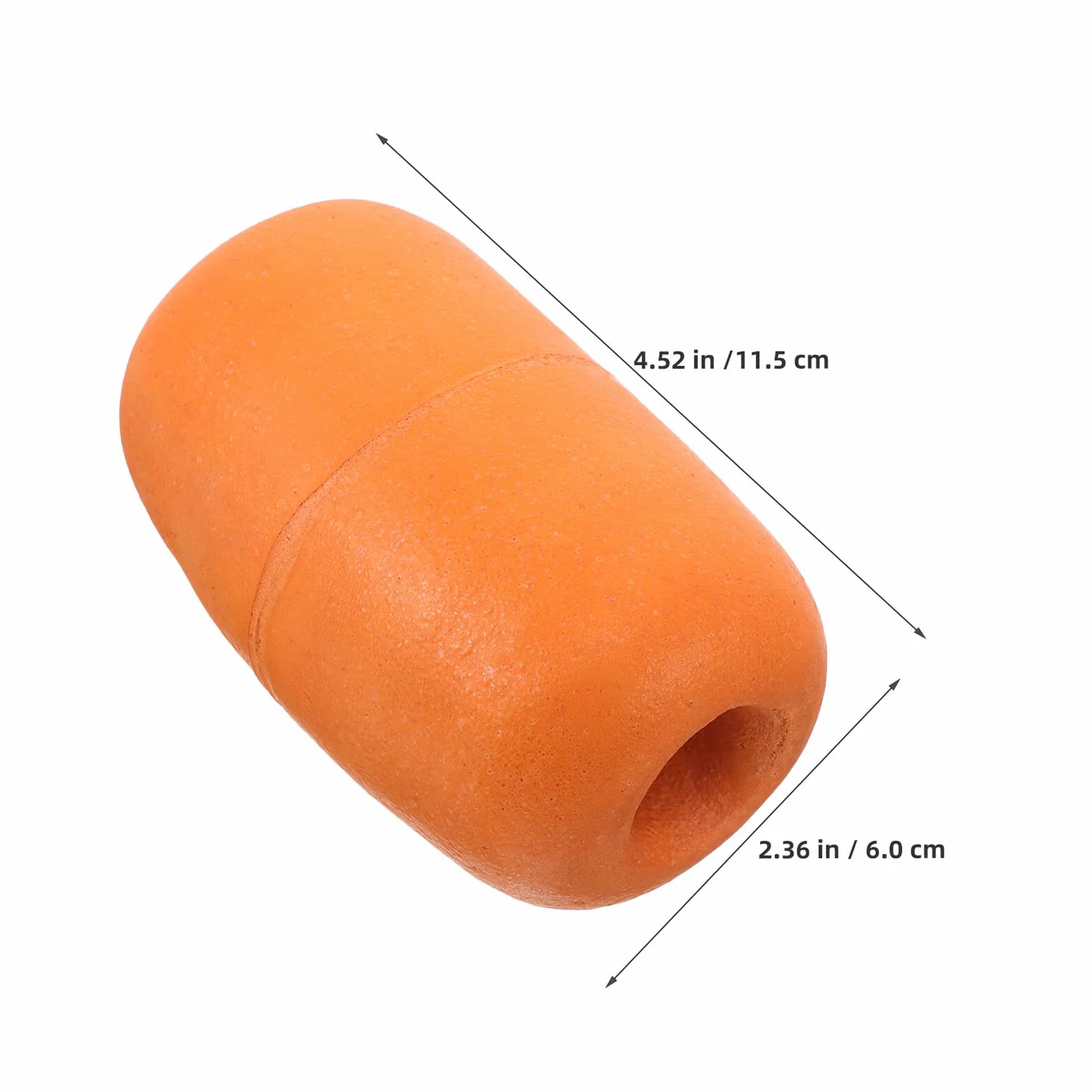 Boa Galleggiante Ovale in PVC Arancione per Pesca Marina 6 Pezzi Resistenza UV