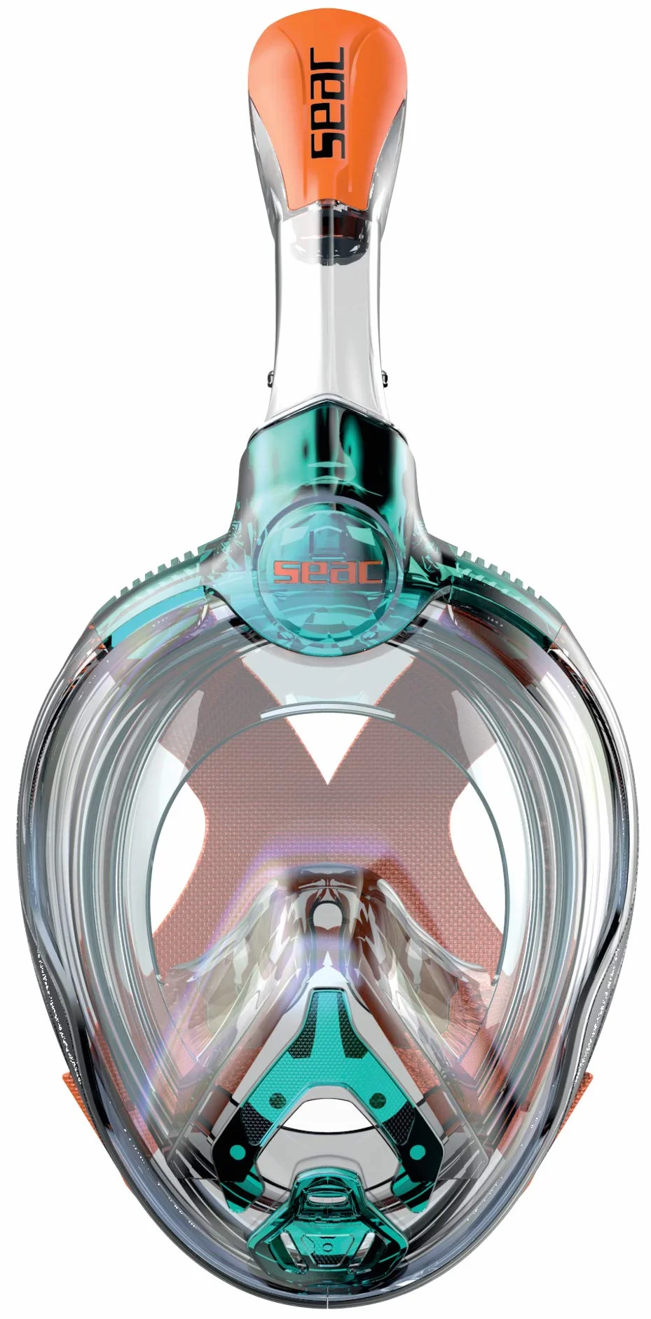 Seac Magica Mascherina Snorkeling Full Face Integrale Anti Appannamento 4 Taglie Valvola Spurgo Dry Top
