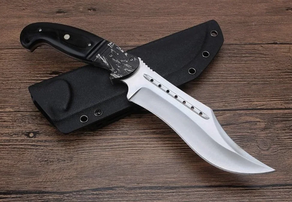 Generico TEERMA OJ5 Forgiatura integrata fixed blade Coltello multiuso, Utilizzato principalmente per campeggio, caccia, pesca, esplorazione della giungla, escursionismo