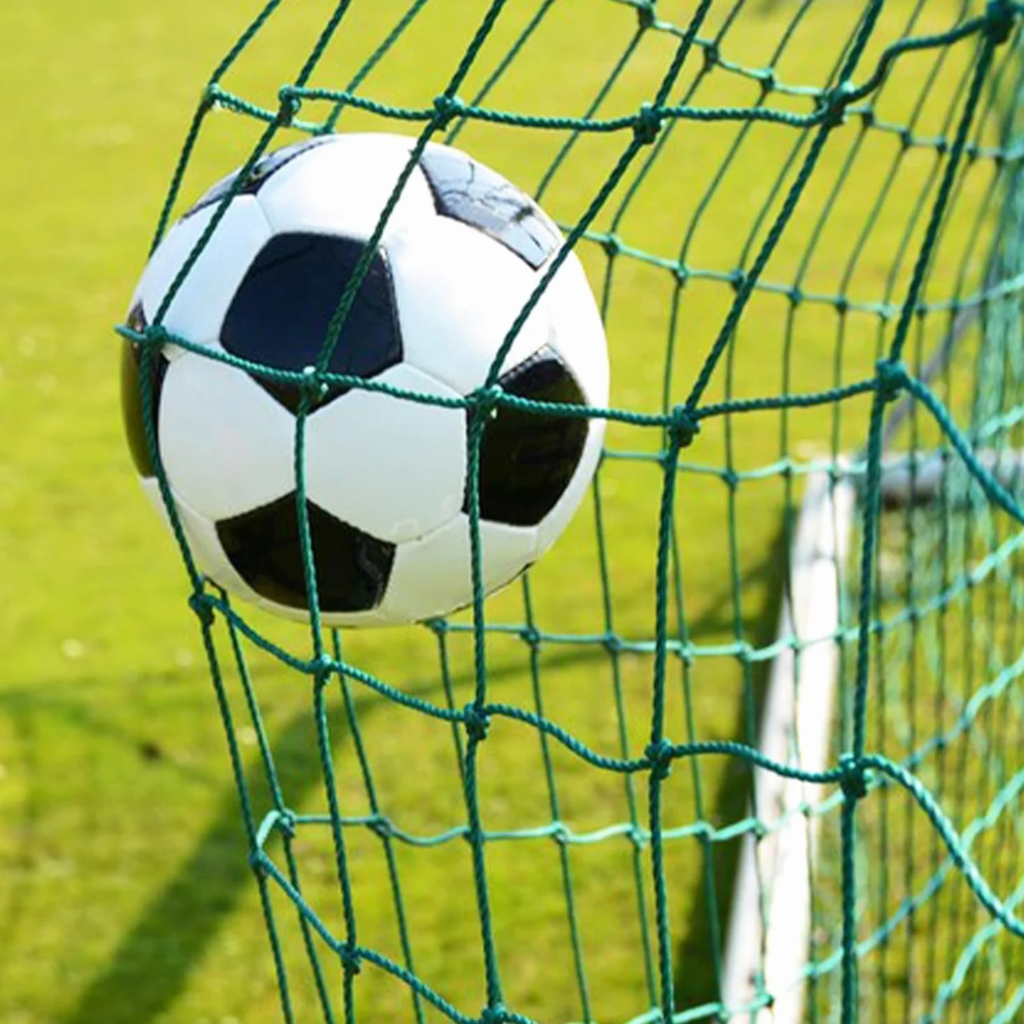 Rete Arresto per Palloni Calcio 3x3M Maglia Quadrata 10x10cm Senza Nodi