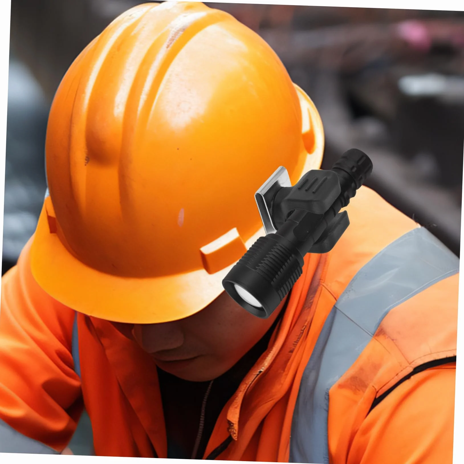 Supporto Clip Torcia Elettrica Casco Sicurezza 20-27 Mm, Accessorio Elmetti Fissaggio Sicuro