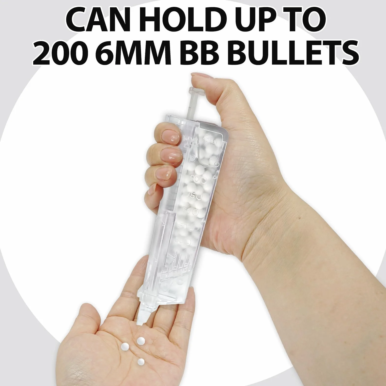 6mm Airsoft Quick Loader, Accessorio Universale per Caricamento rapido - Contiene Fino a 100 BB
