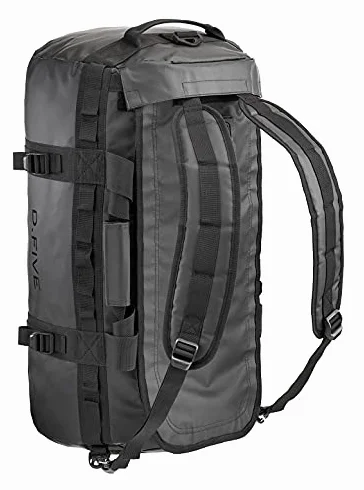 D.FIVE DUFFLE BAG ZAINO BORSA WATERPROOF NERO 55 LITRI DEFCON 5