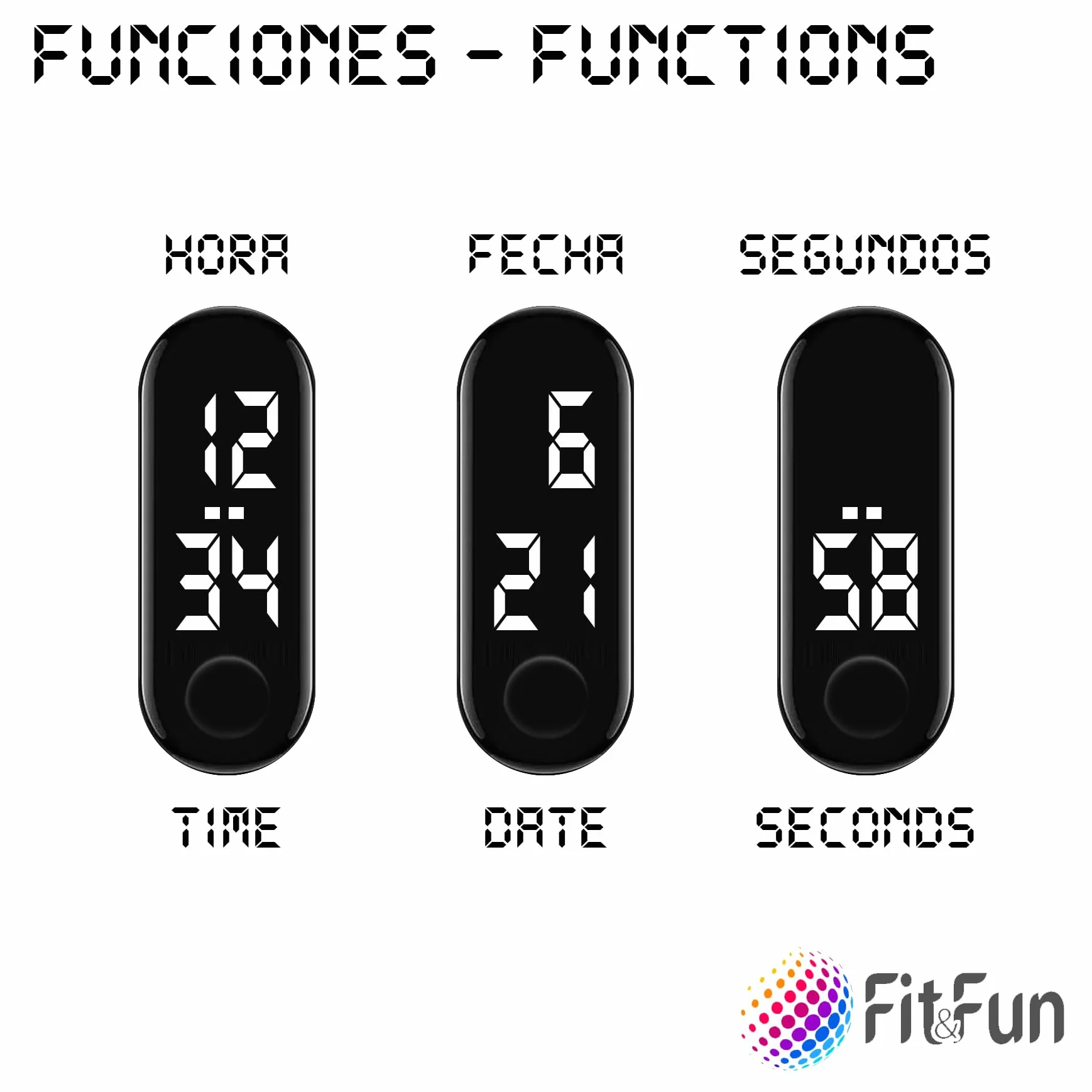 FIT & FUN Orologio Digitale FC Barcellona Ufficiale - Resistente all'Acqua con Calendario