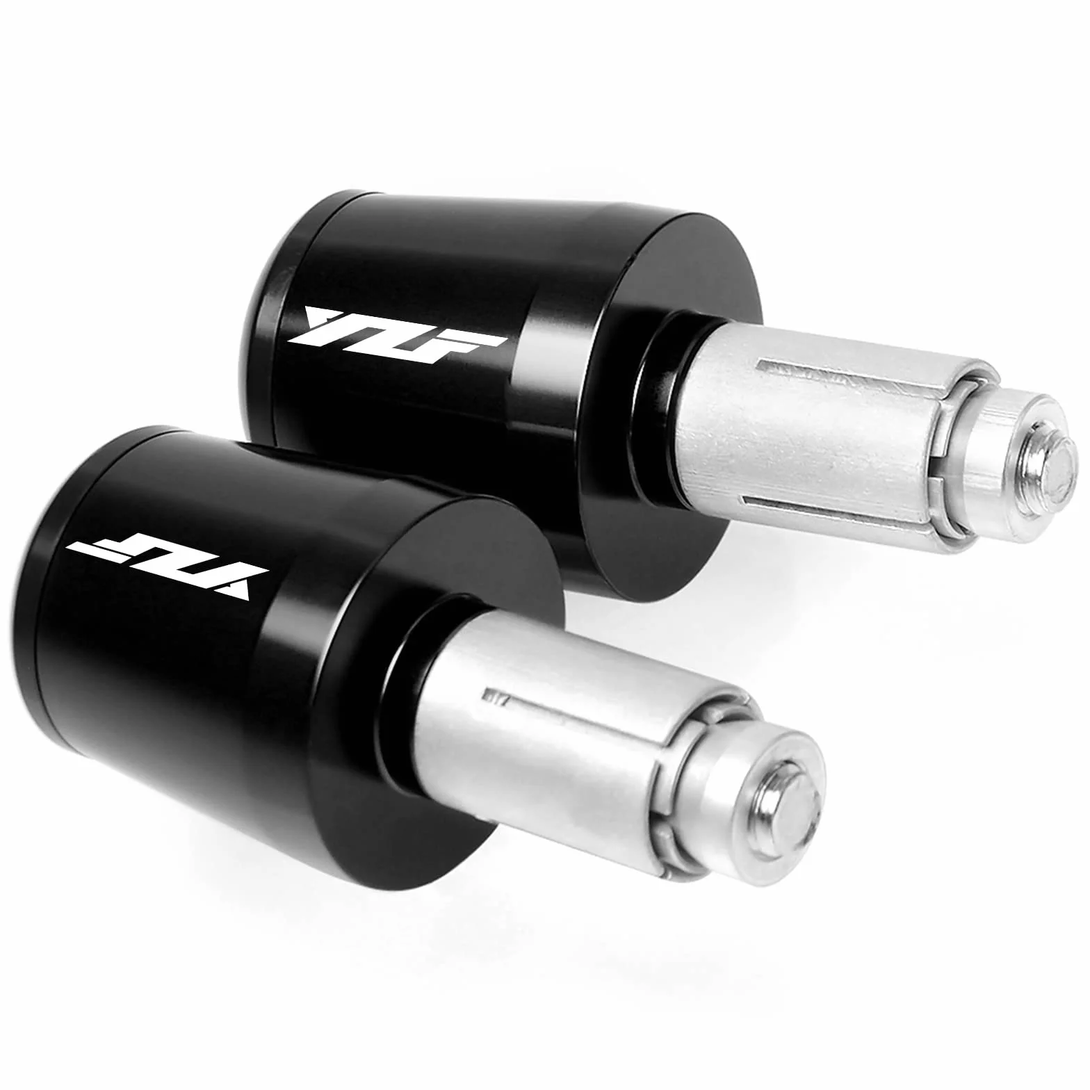 22mm 7/8"Tappi di Chiusura a Mano a Moto Compatibile con YZF R1 R6 R125 R65 R3 600R Nero