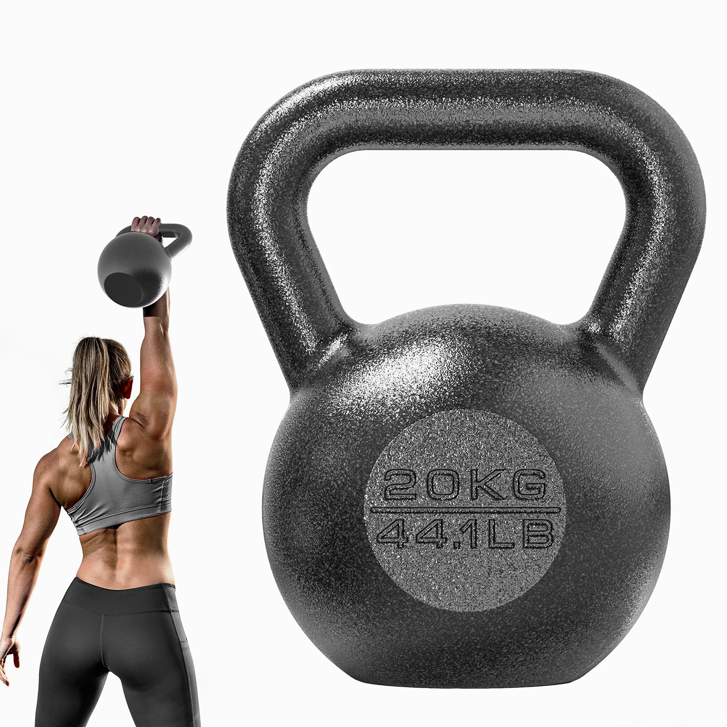 PROIRON Kettlebell ghisa Peso 20kg per Palestra Domestica Esercizi Fitness addestramento, potenziamento Muscolare (20kg)