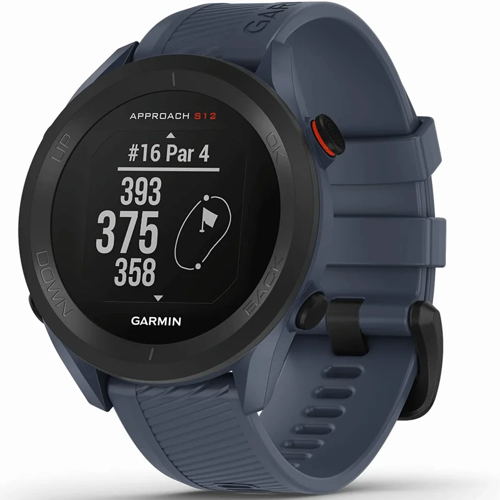 Garmin Approach S12 Orologio GPS da Golf 42.000+ Campi Internazionali Granite Blue