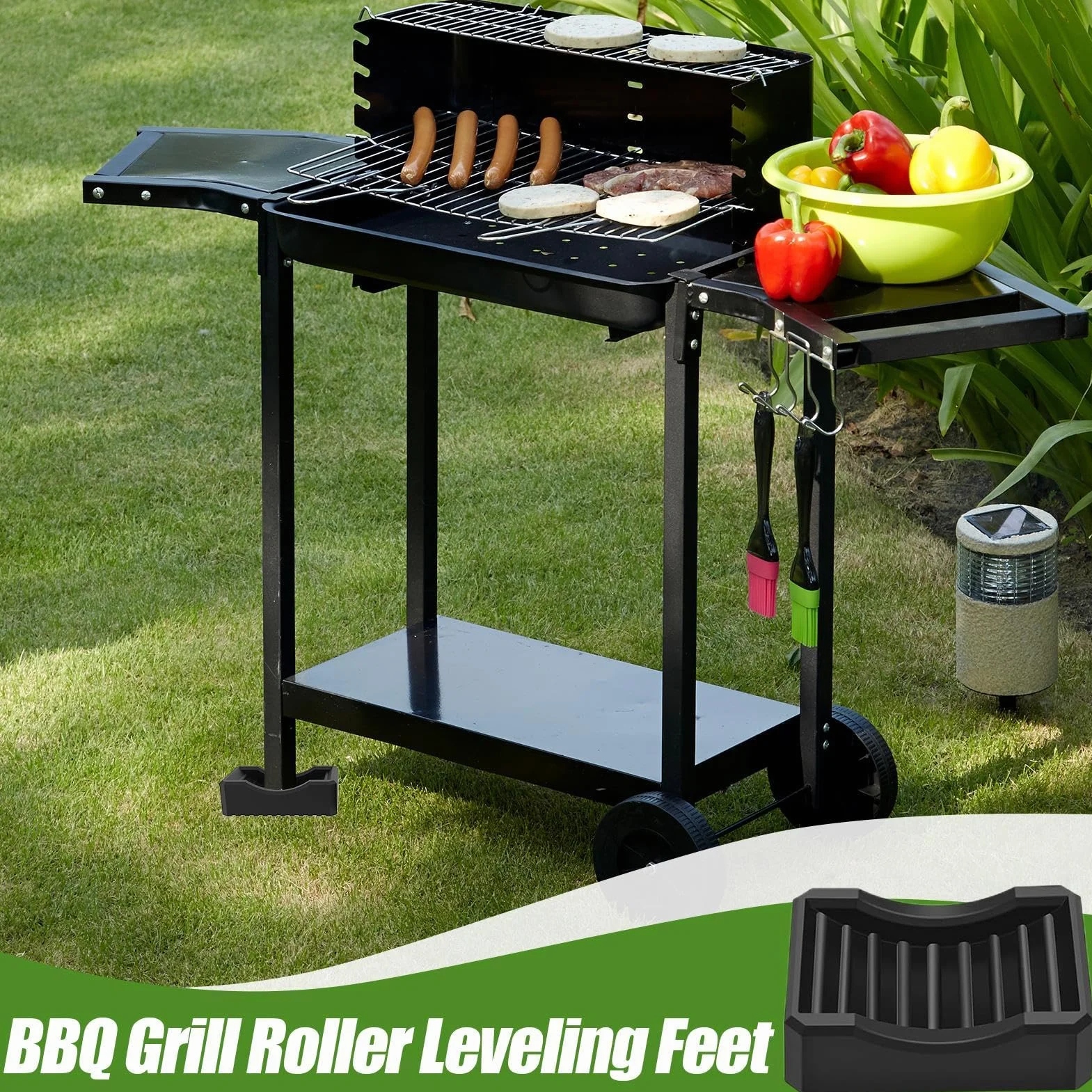 Piedini di livellamento per barbecue resistenti per patio giardino cortile campeggio