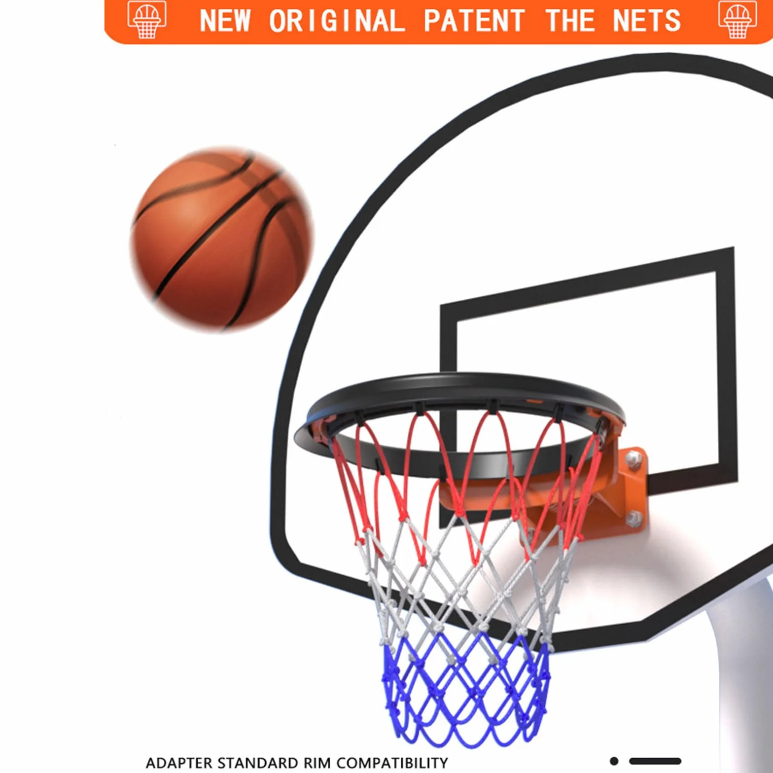 PU Basket Net Scuola Net Frame Indoor Outdoor Staccabile Portatile
