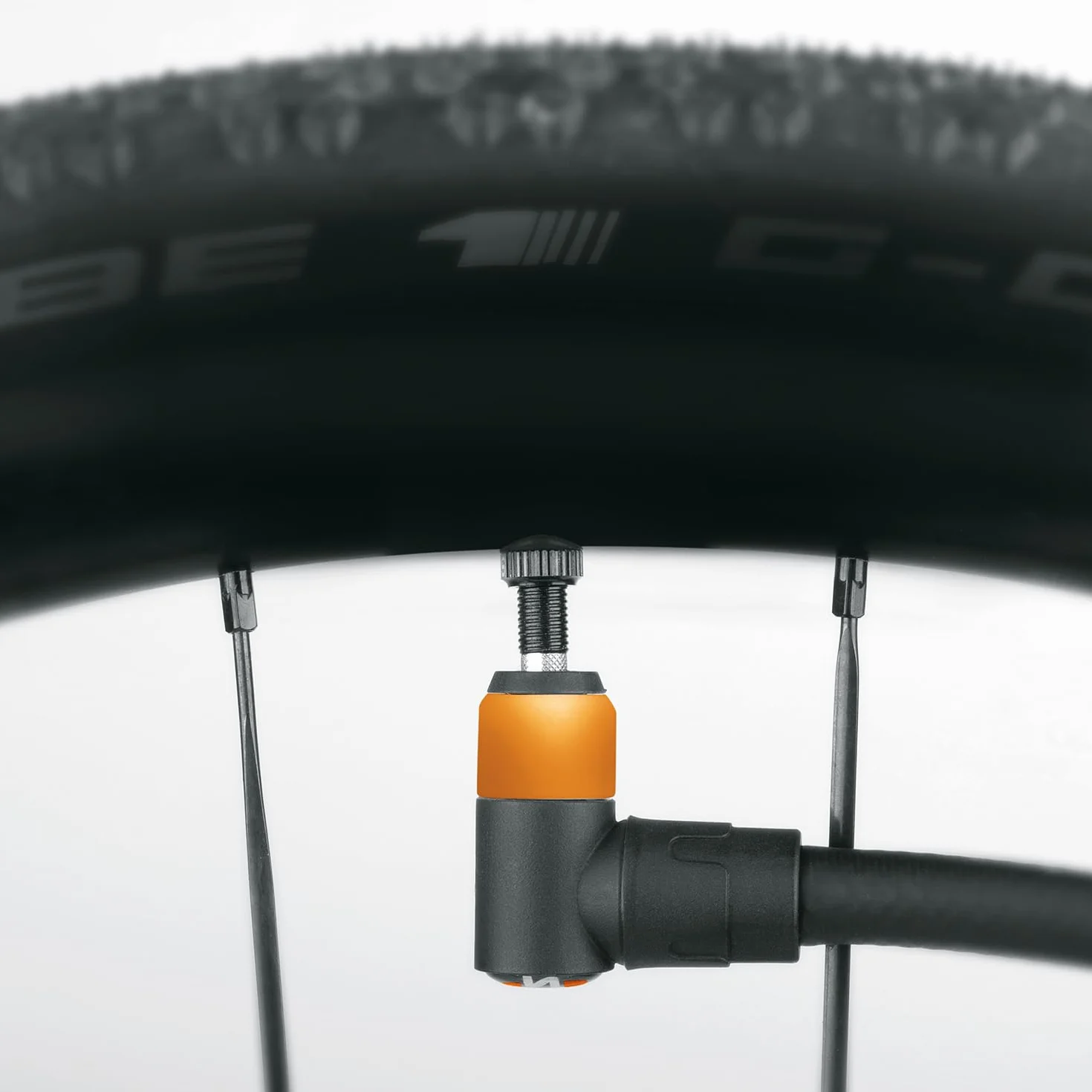 SKS GERMANY CLIK VALVE Testina pompa sistema a scatto intuitivo 50% volume più elevato senza usura aggiornabile tutte le pompe SKS per valvole Schwalbe Clik Valve Nero