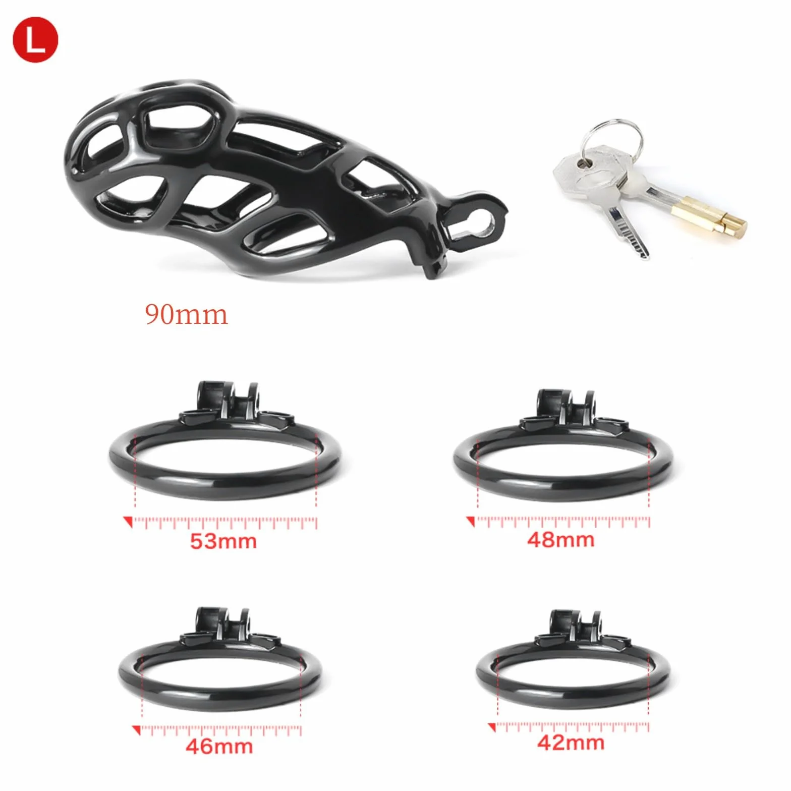 Gabbia da Baseball per Fitness Indoor per Uomo Nero 5 Taglie -A13