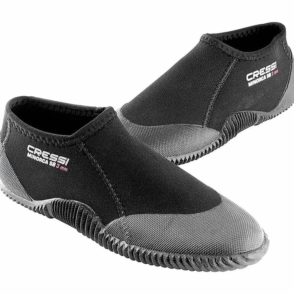 CRESSI Minorca Shorty Boots 3mm - Calzari Bassi In Neoprene Bifoderato 3mm per Immersioni e Attivita' Acquatiche, Unisex Adulto