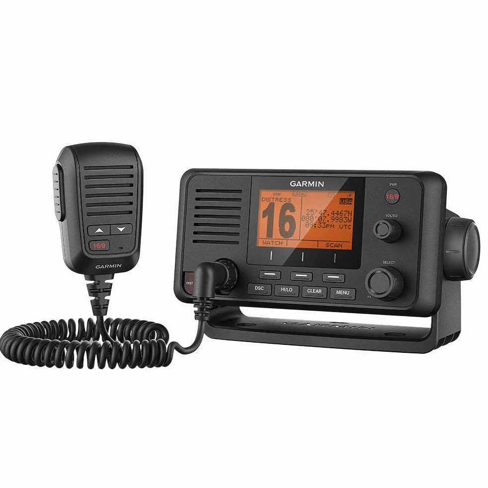 Garmin 0100209800 VHF 215 AIS, grigio ardesia con banda gialla Amp