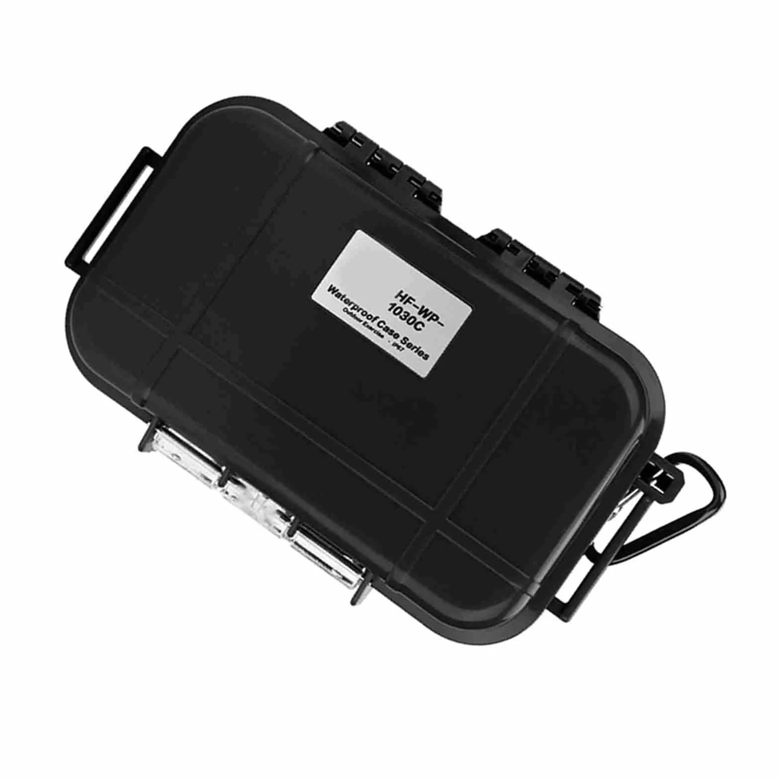 Cocoarm ABS EDC Box Impermeabile Scatola di Stoccaggio con Cuscinetto in Gomma Staccabile