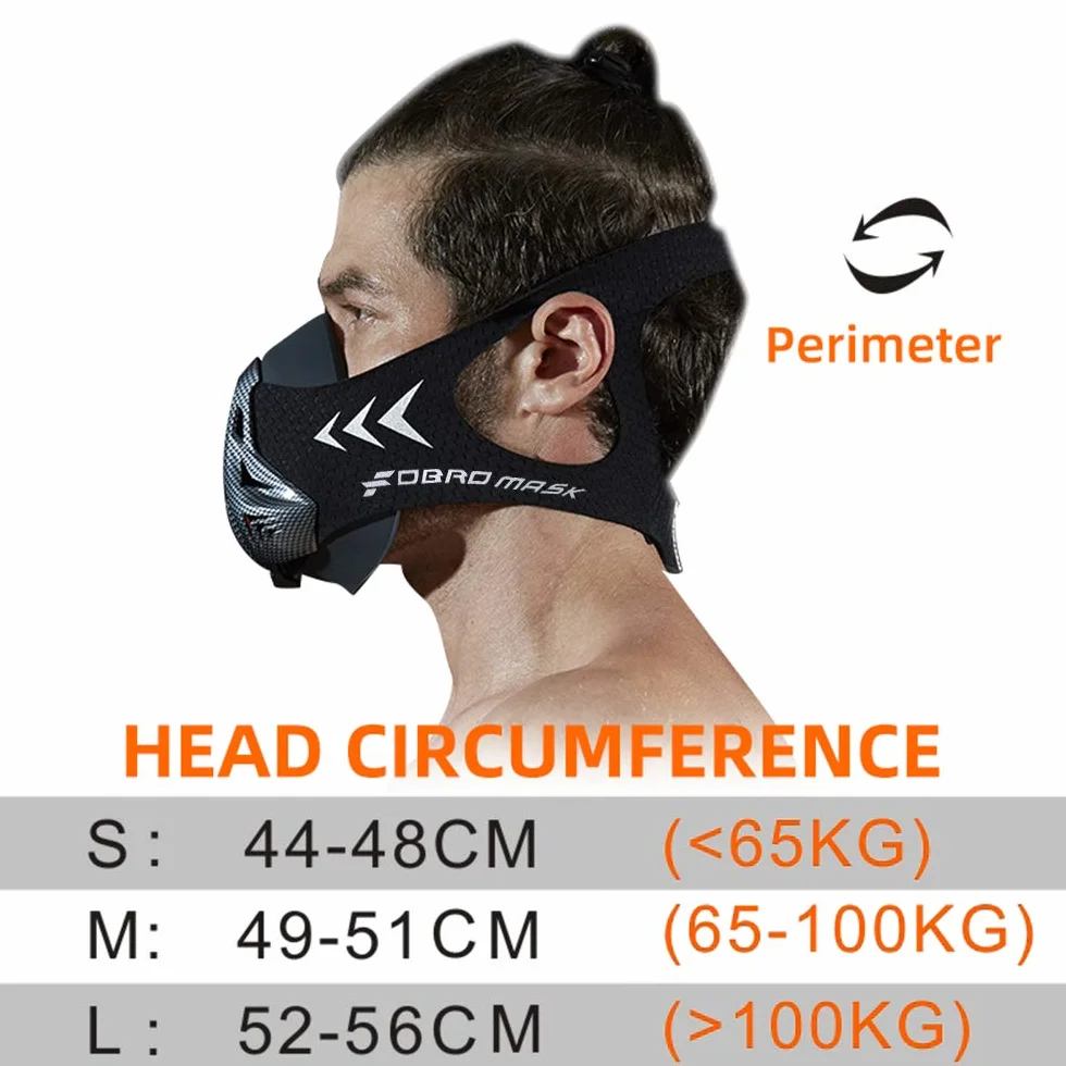 FDBRO Maschera di Allenamento 4.0 Alta Quota per Corsa Sport Regolabile Unisex con Custodia