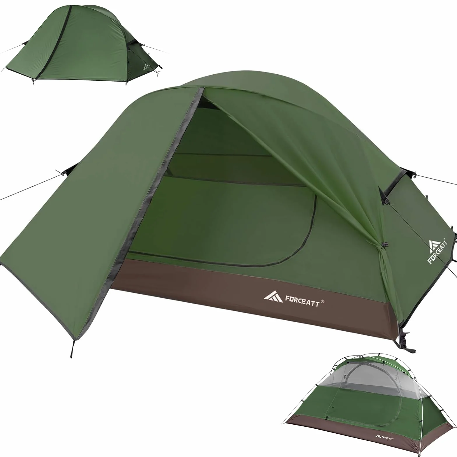 Forceatt Tenda Campeggio 2 Persone Ultraleggera 3-4 Stagioni Impermeabile Antivento