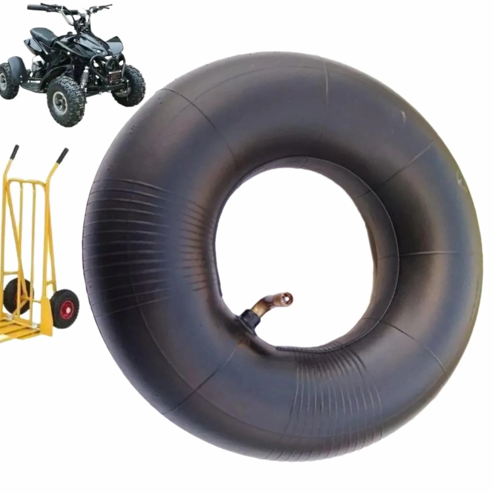 Robusta camera d'aria 3.00-4 - Airline per sostituzione durevole, accessorio per pneumatici piccoli | Tubo interno rinforzato per carriola, carrello, tosaerba, ruota di scorta, resistente alla per