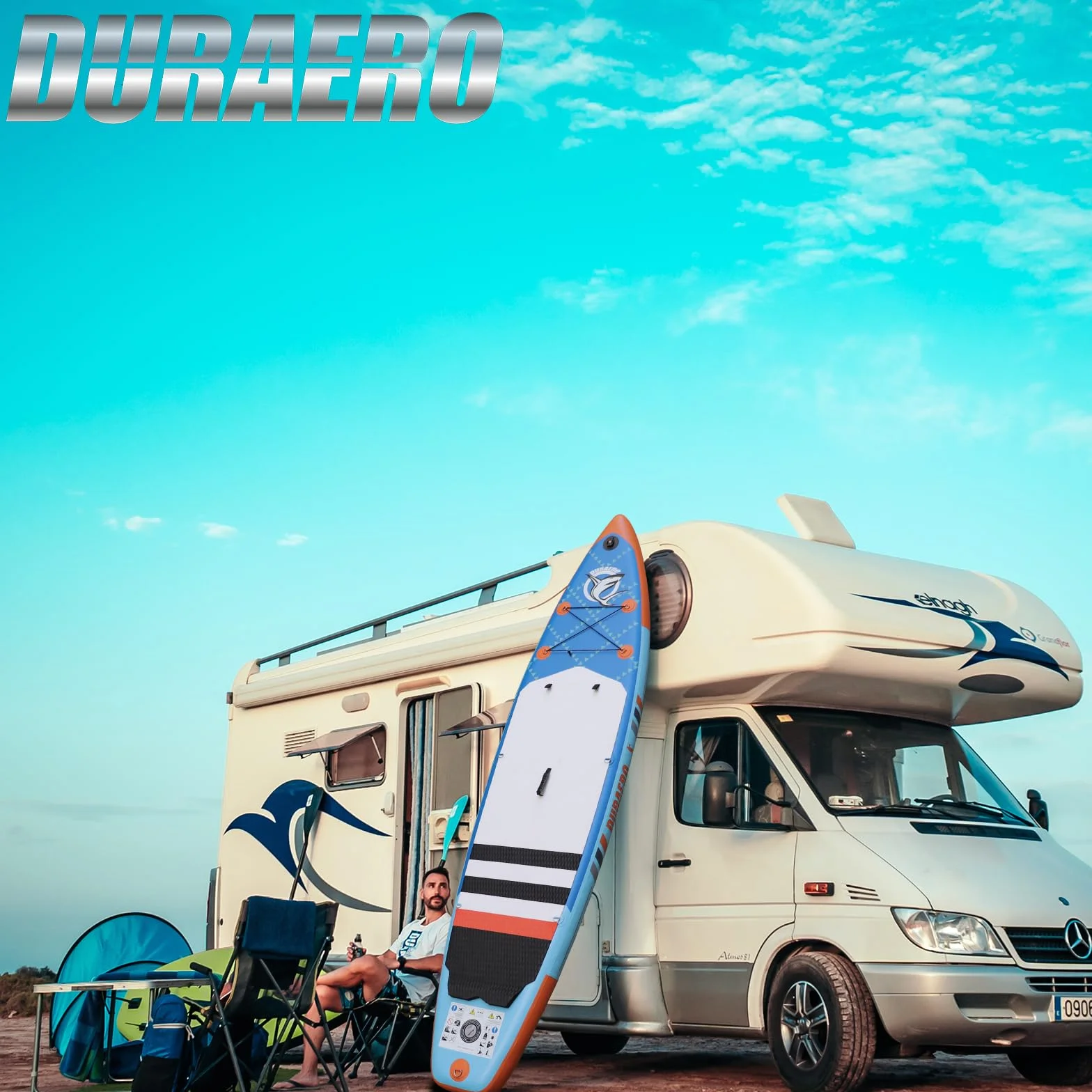 Tavole gonfiabili Stand Up Paddle 330x76x15 cm, portata 150 kg, Blu