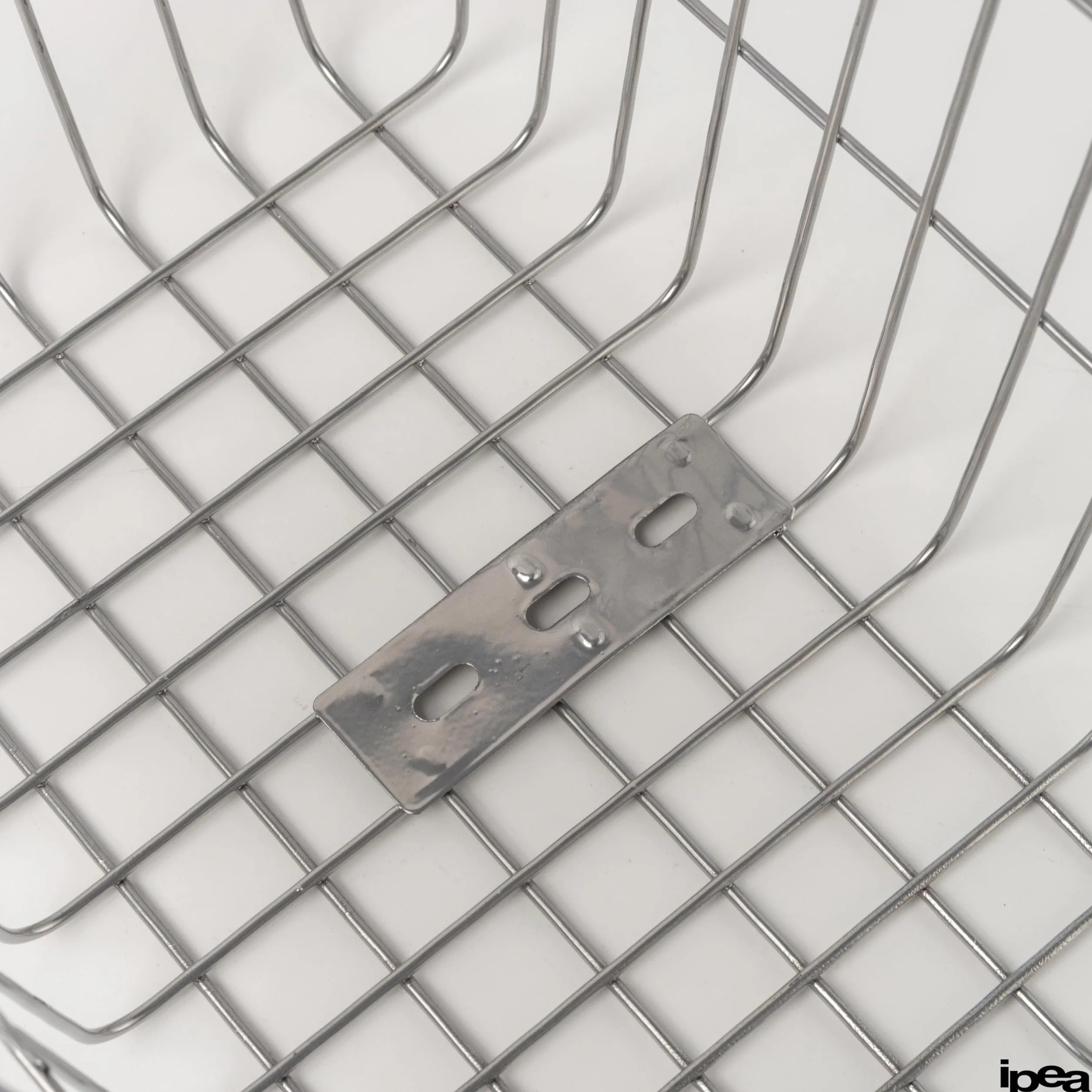 Cestino Bicicletta Anteriore in Metallo 35x27x24 cm Antiruggine IPEA
