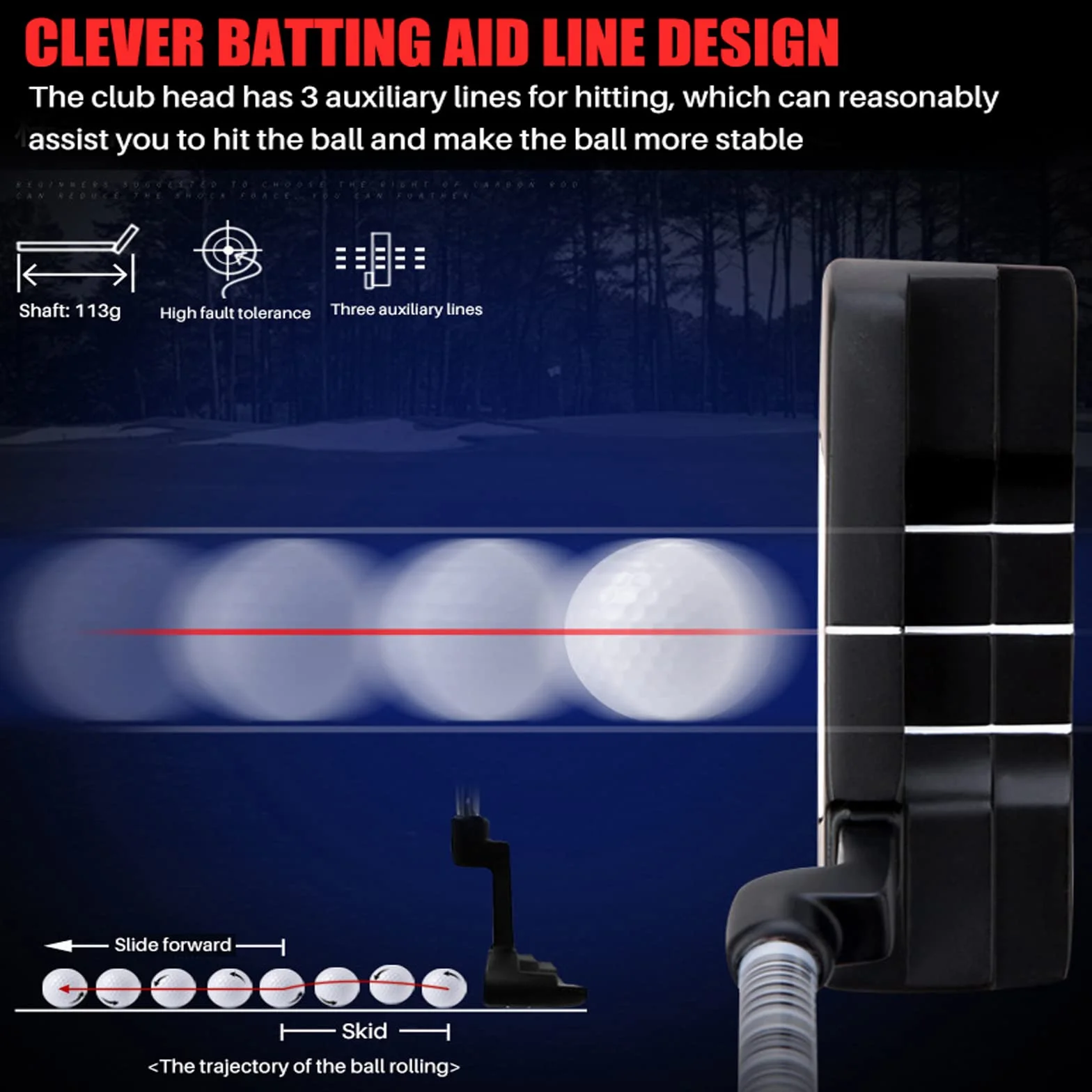 PGM Putter da golf TUG025-216
