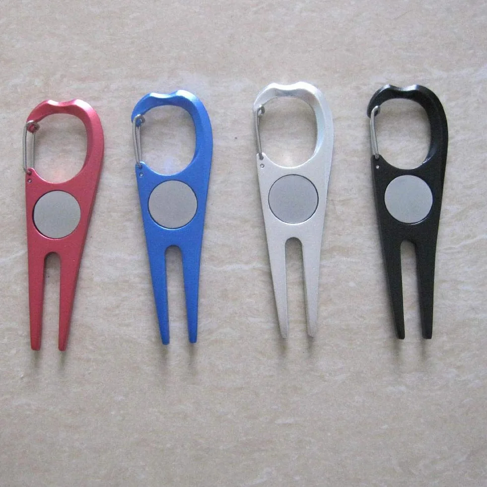 Stainless Steel Golf Green Repair Divot Tool Pitch Fork