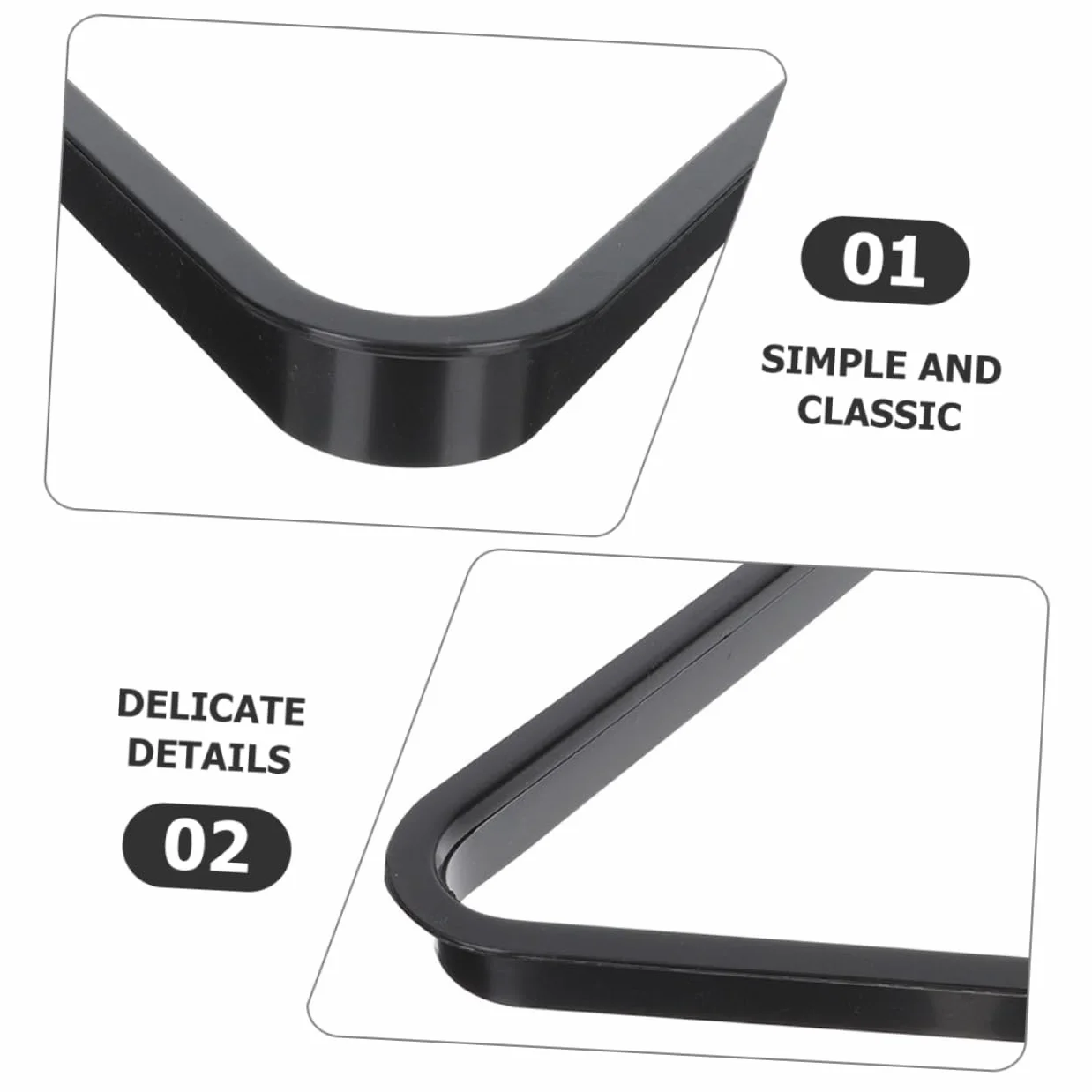 Triangolo per Palline da Biliardo in Plastica Nera Organizer Robusto per Tavolo da Biliardo
