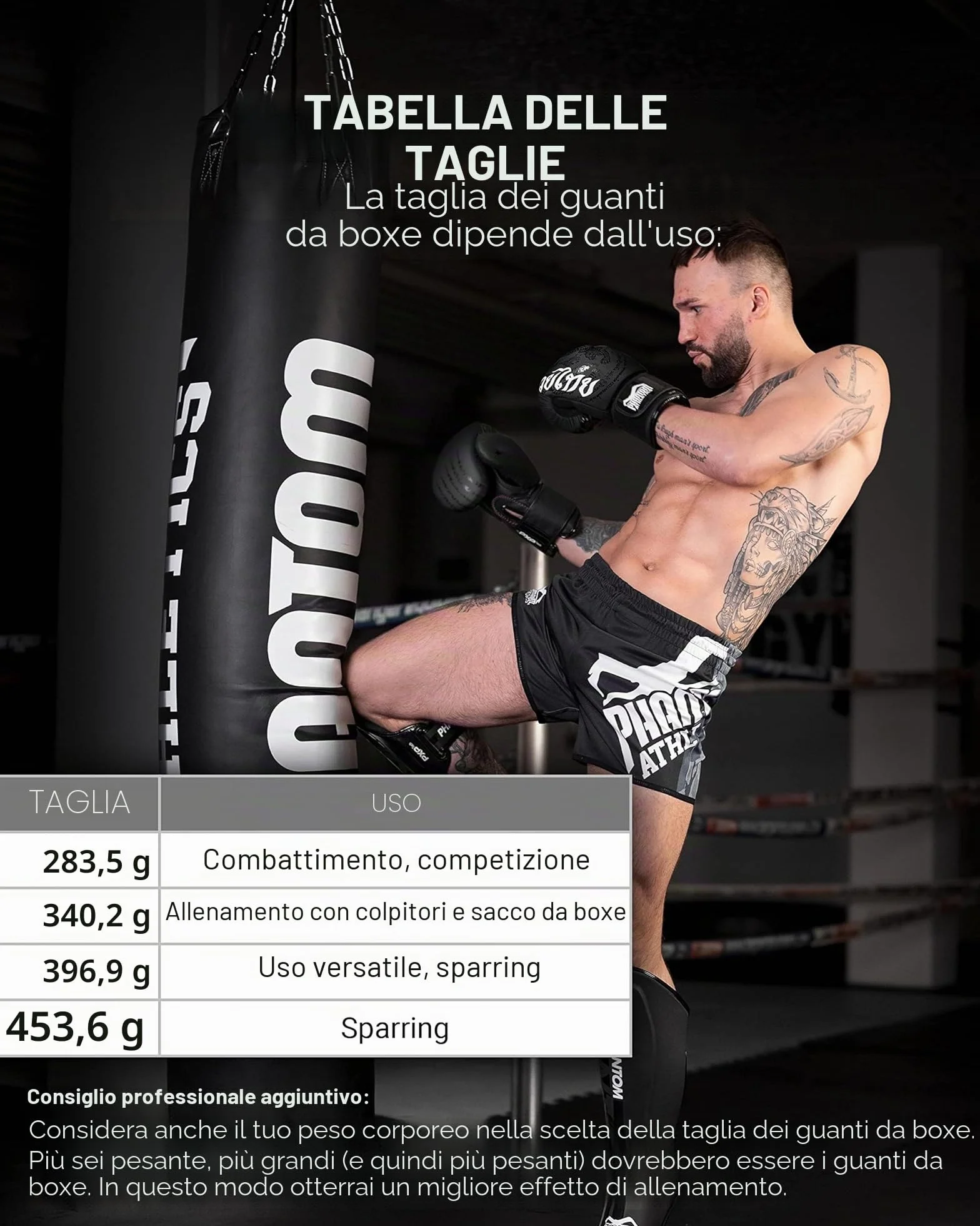 Phantom Guanti da boxe APEX MMA Muay Thai 10 oz Uomo