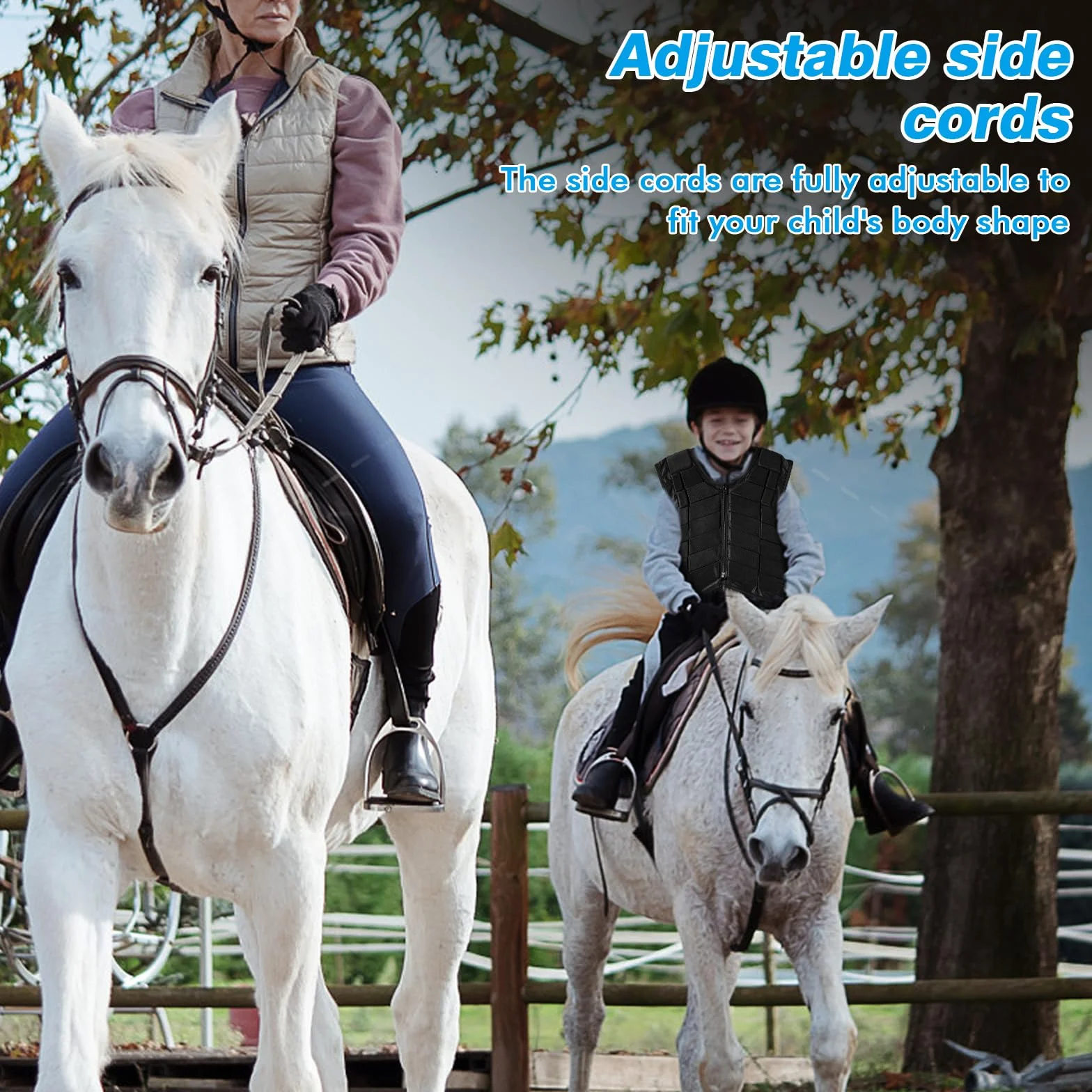 DEWIN Gilet da Equitazione Bambina Protezione Posteriore (CL)