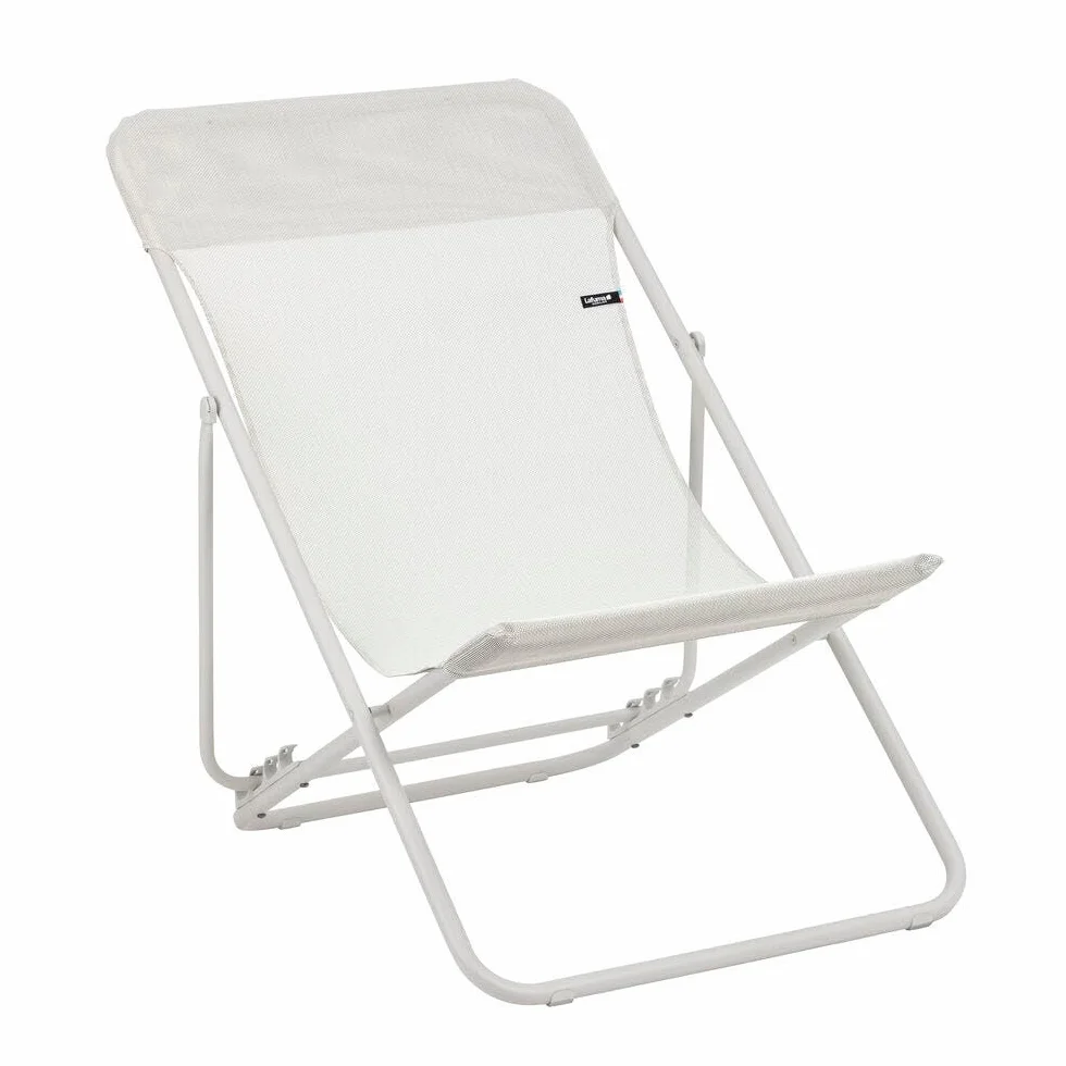 Lafuma Sdraio pieghevole multi-posizione Maxi Transat Batyline® Iso - Seigle beige, telaio beige