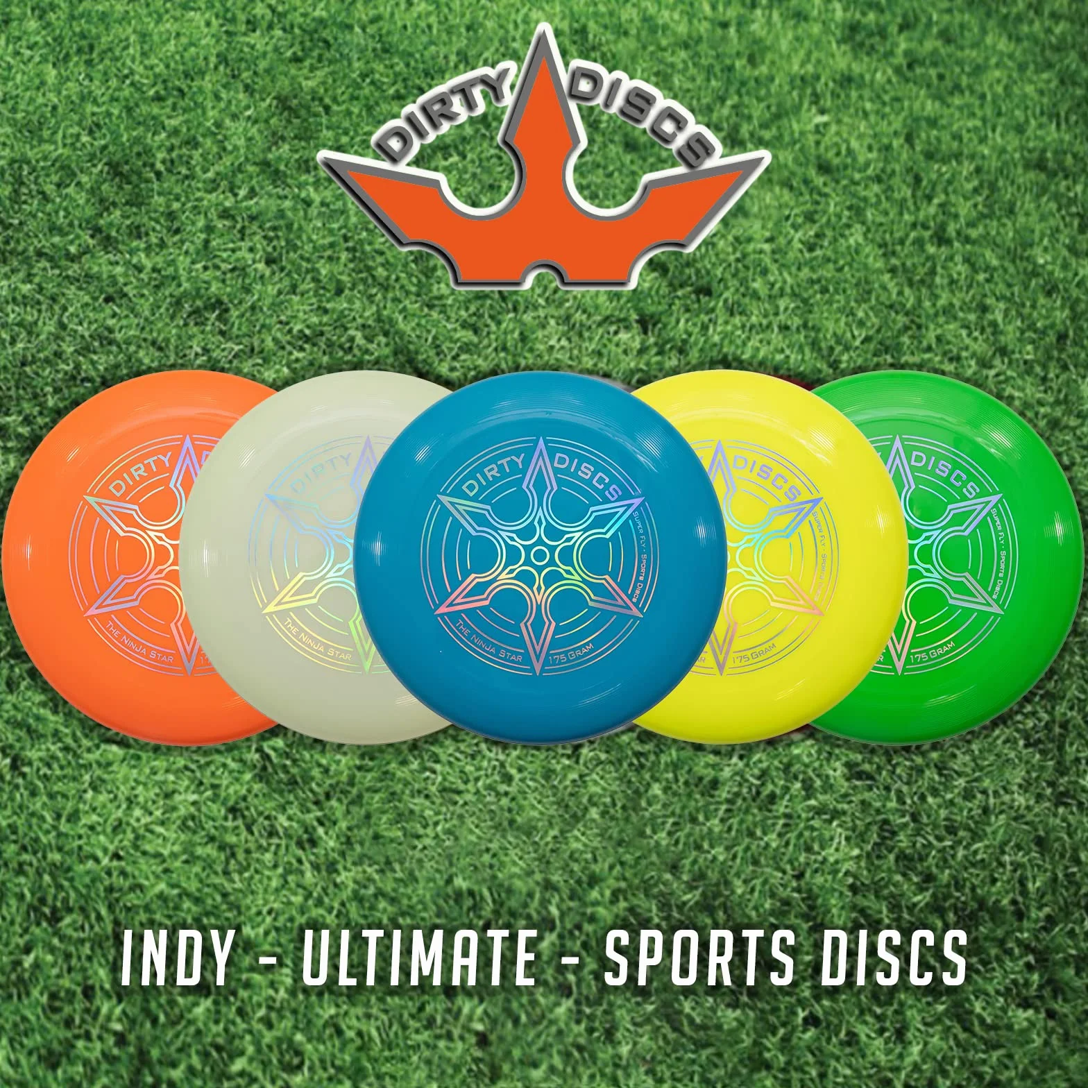 Indy Dirty Disc Frisbee 175 g Professionale Blu