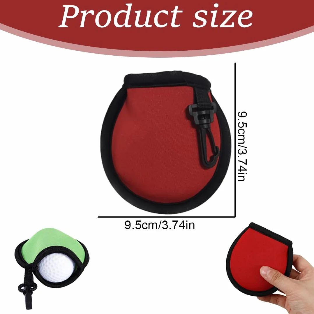 WeddHuis 3 Pezzi Borsa Pulizia Palline da Golf, Accessorio Golf