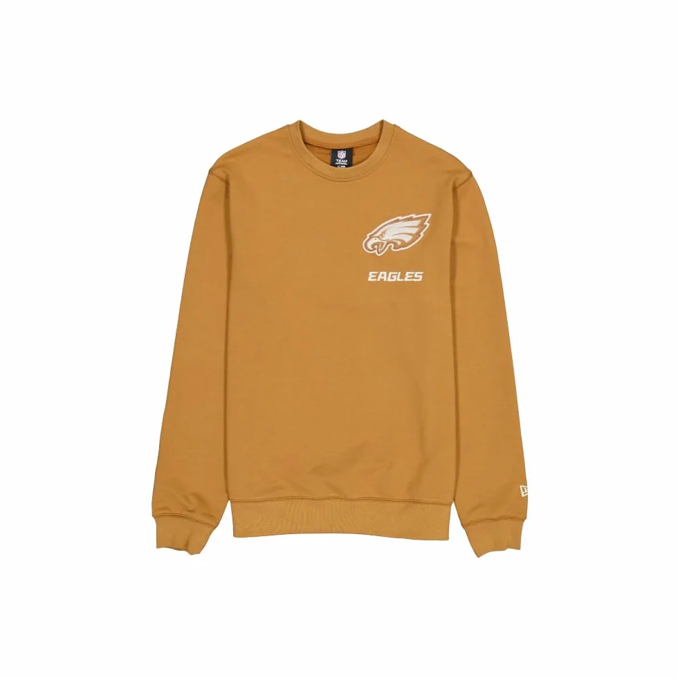 Philadelphia Eagles NFL Logo Crew Neck Sweater Light Bronze