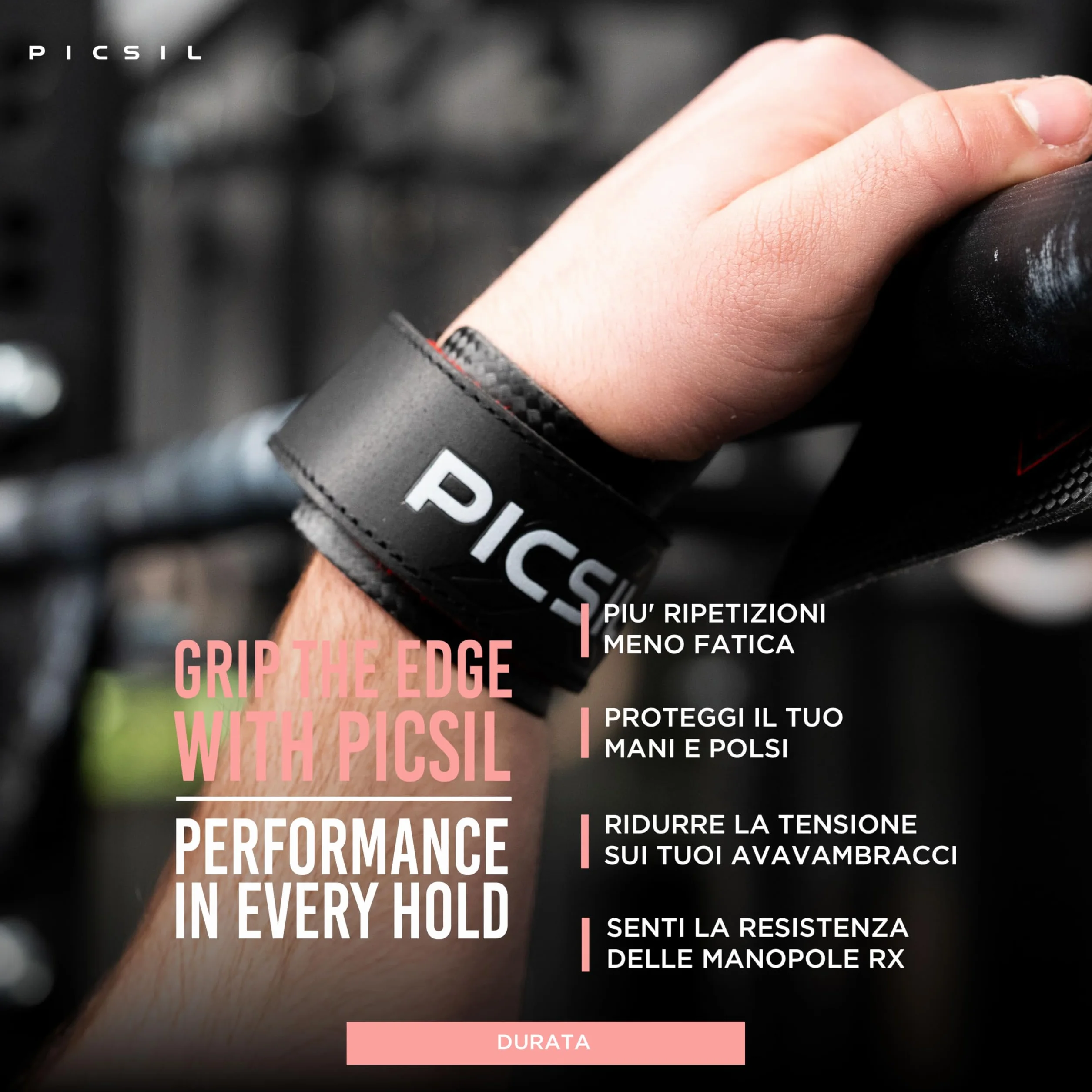 PICSIL Paracalli RX Carbon Fiber Grips Professional Thin Durable for Cross Training Gymnastics Calisthenics