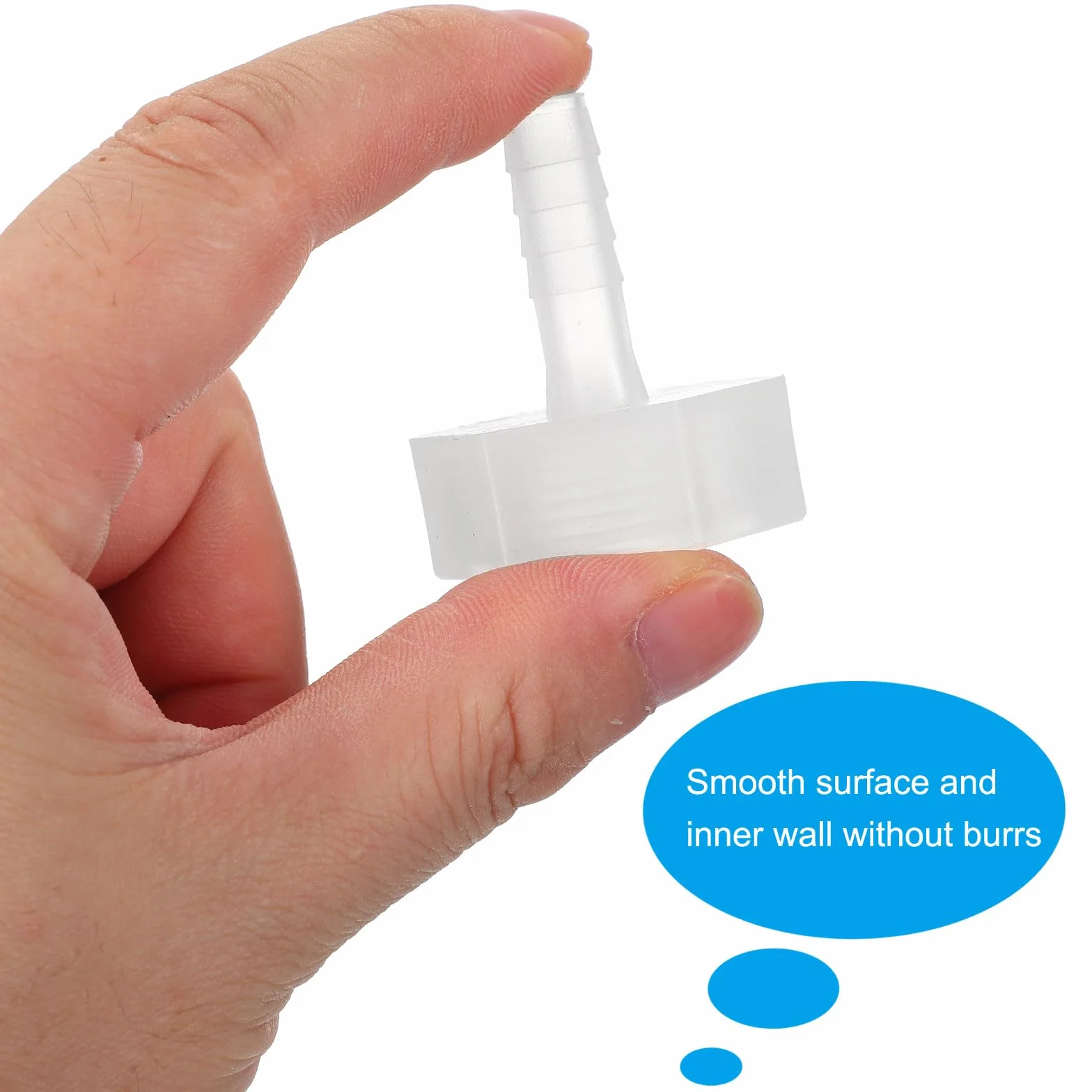 PATIKIL Raccordi per Tubo Flessibile in Plastica 5/16" x 3/4" G Filettatura Femmina per Acqua Aria Gas