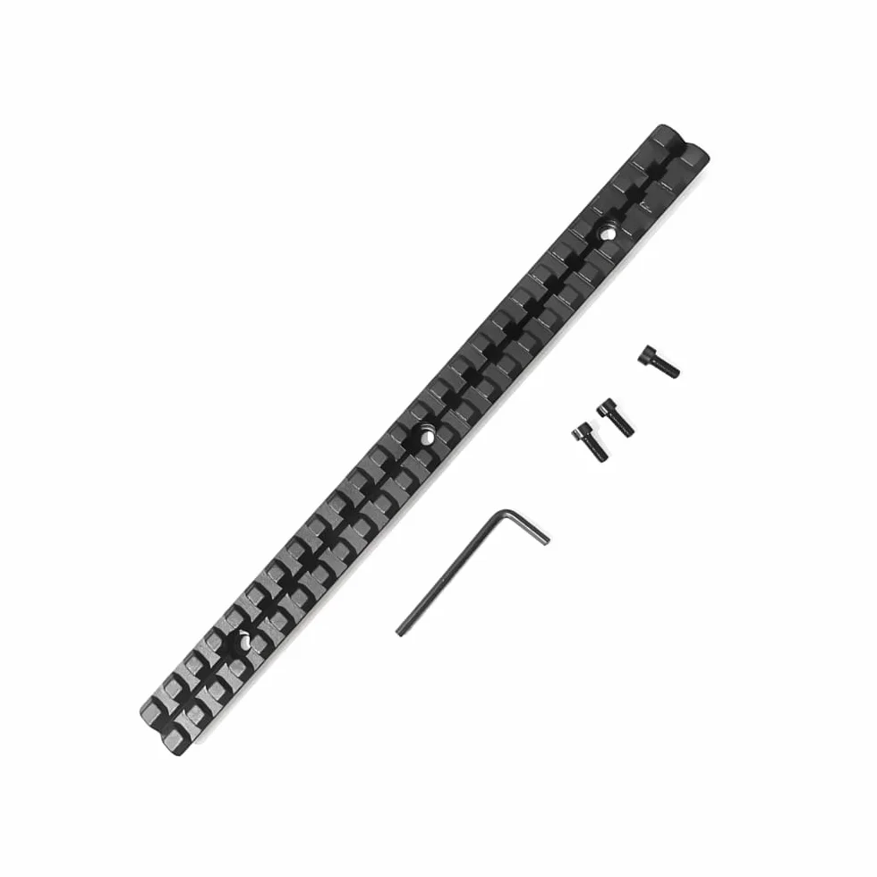 Picatinny Adattatore base in alluminio 21 mm 25 slot per cannocchiale da caccia