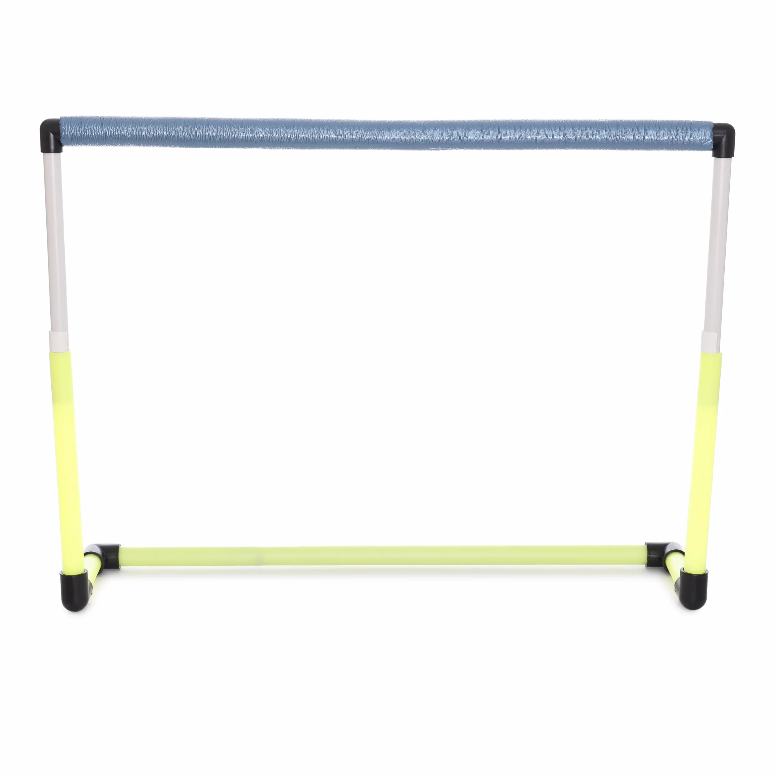 Ostacolo Telescopico Basculante Altezza Regolabile 40-70 cm Traversa Antinfortunistica Gomma Giallo Nero