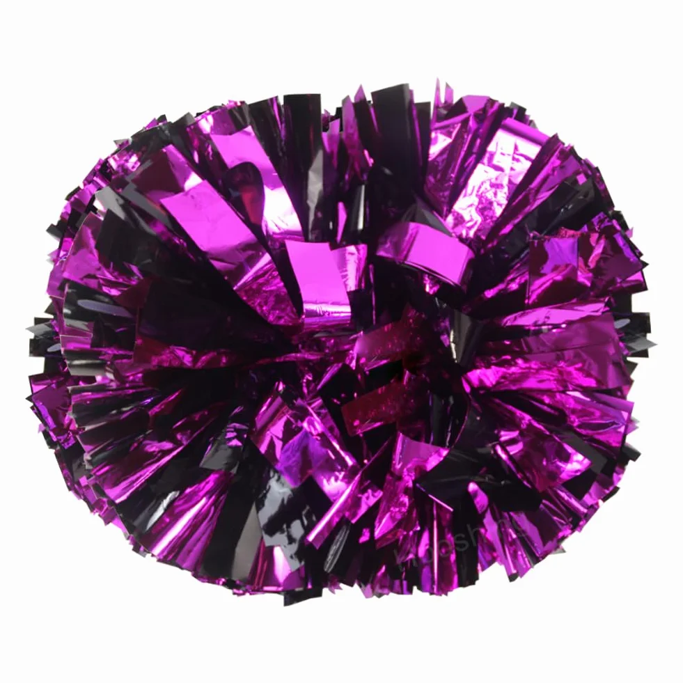 Hooshing Pompon da Cheerleading con Manico a Bastone Set 2/6/12 per Tifo Sportivo