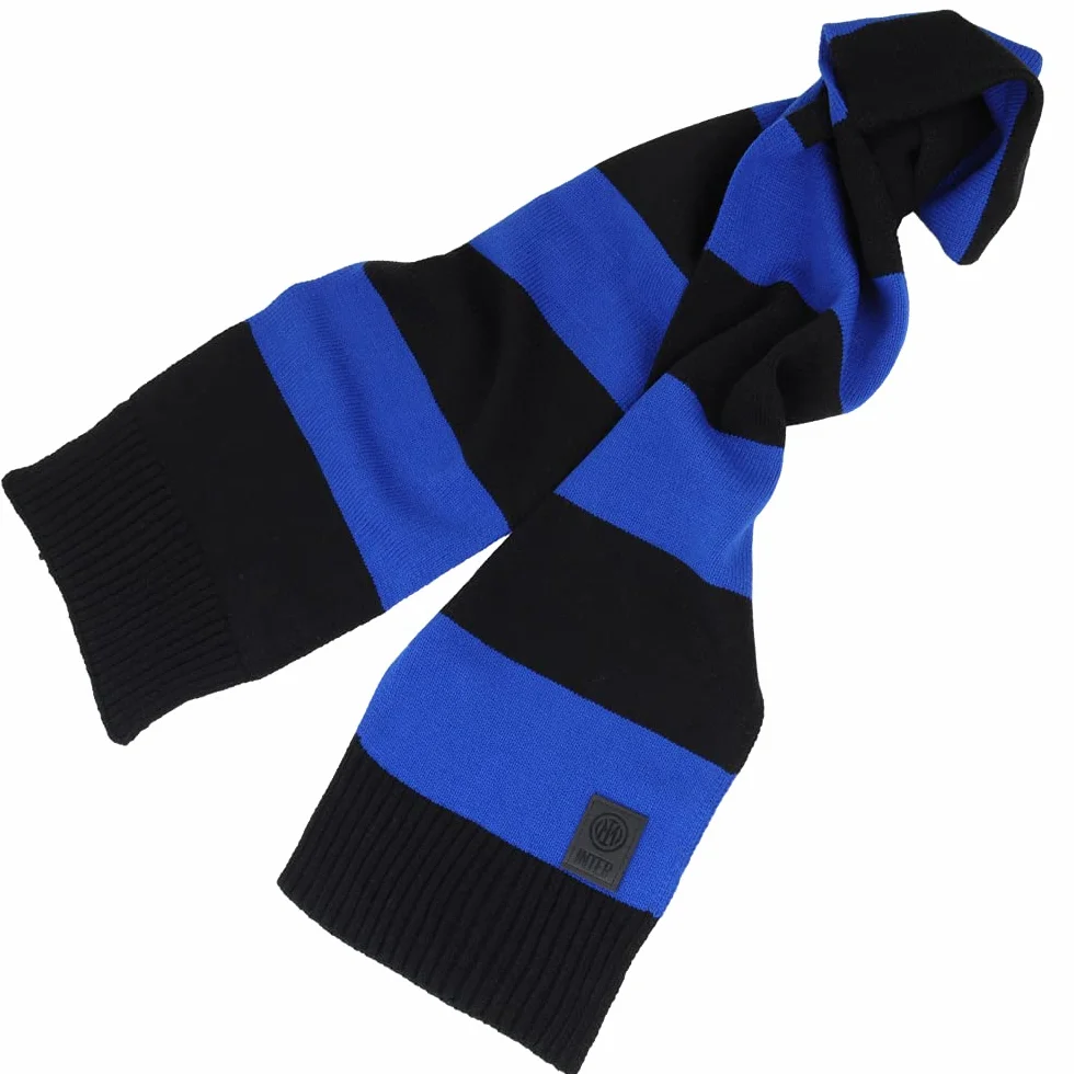 Inter SCIARPA RIGHE GRANDI Official Merchandising, Nero, Taglia unica