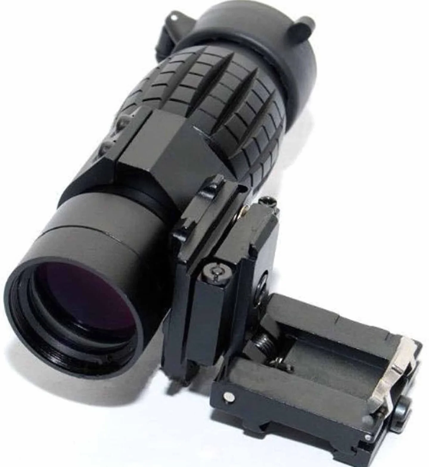 3X Magnifier Scope Sight Flip to Side compatibile con 20mm Picatinny Weaver Rail